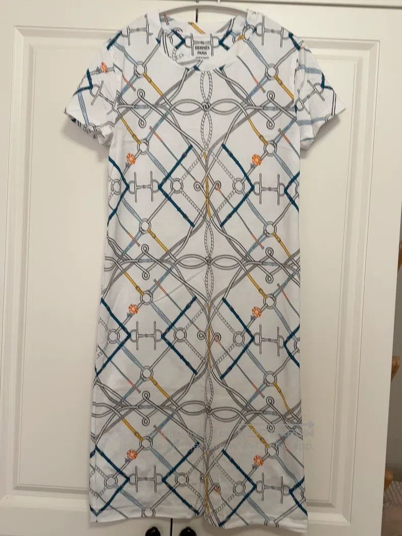 Hermes Hermes Dress with elastic on the bust Size XXS / US 00 / IT 34 - 1 Thumbnail