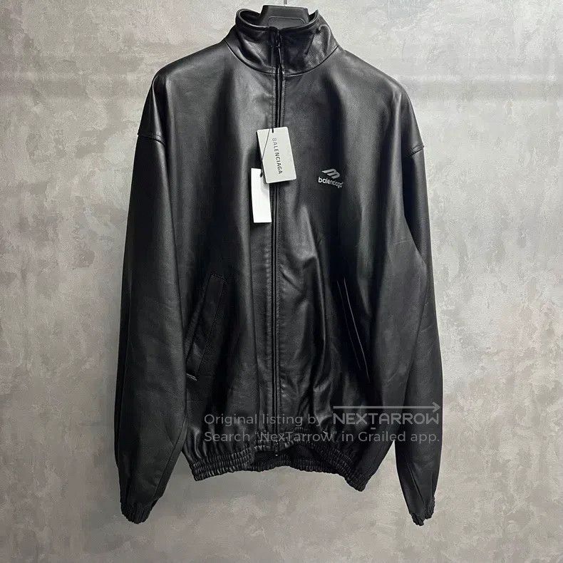Balenciaga Balenciaga Black Loose Fit Stand Collar Letter Zip Long Sl Size US XS / EU 42 / 0 - 1 Thumbnail