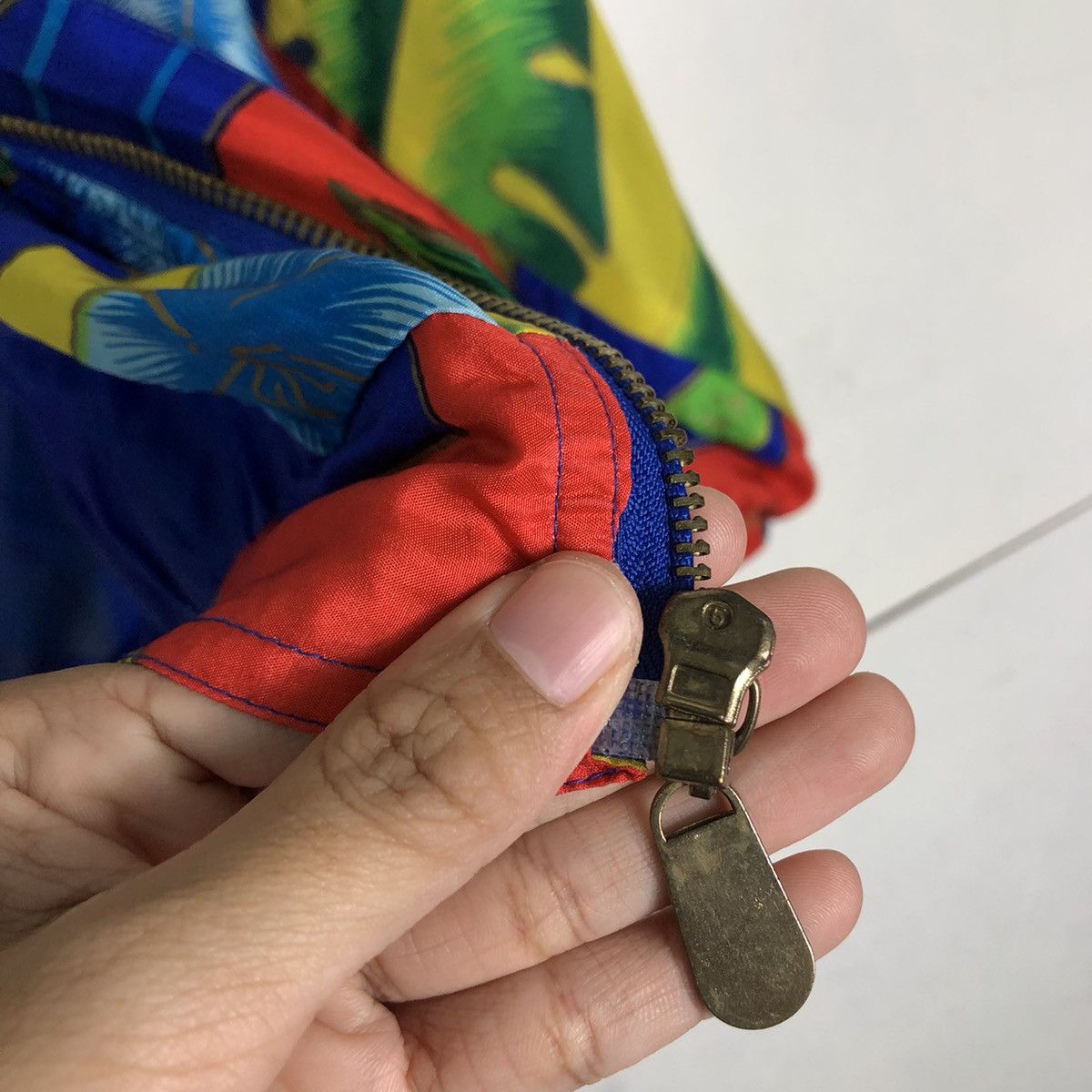 Vintage 🔥90’s Silk Bomber Jacket Coaco Full Print Issey Miyake Size US M / EU 48-50 / 2 - 15 Thumbnail