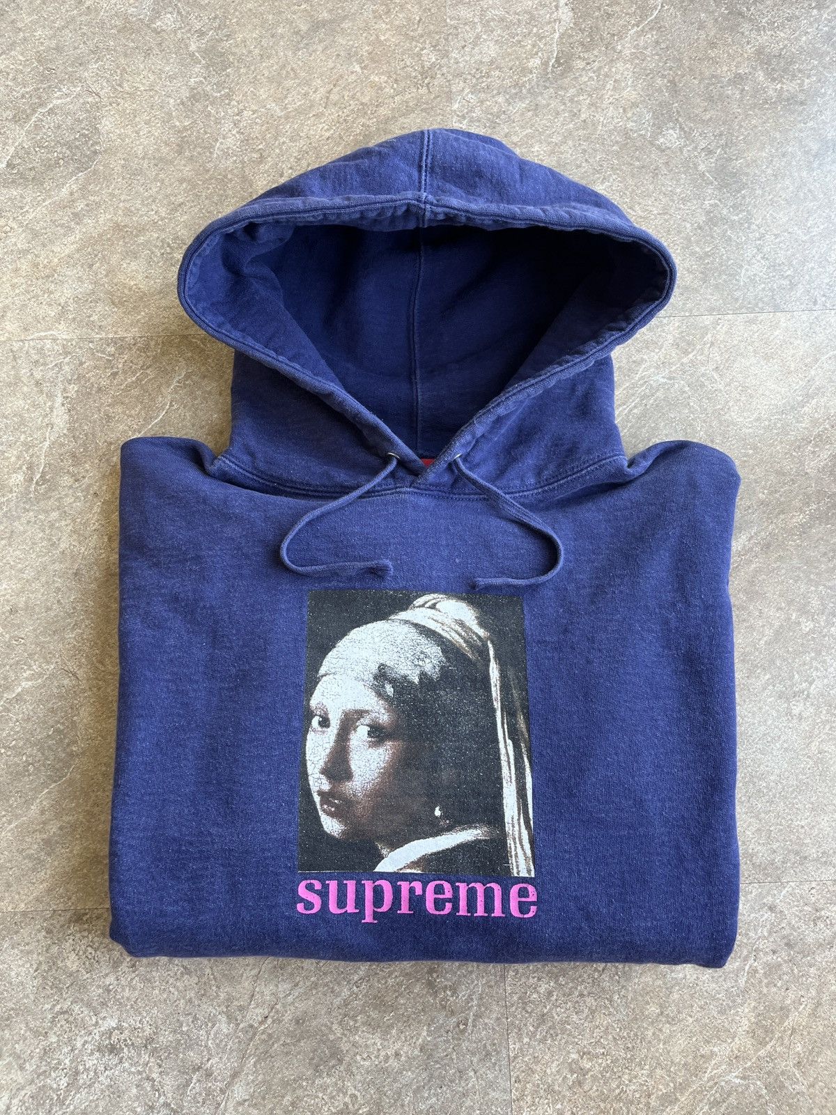 Supreme Supreme Pearl Girl Hoodie FW20 Navy Size US M / EU 48-50 / 2 - 2 Thumbnail