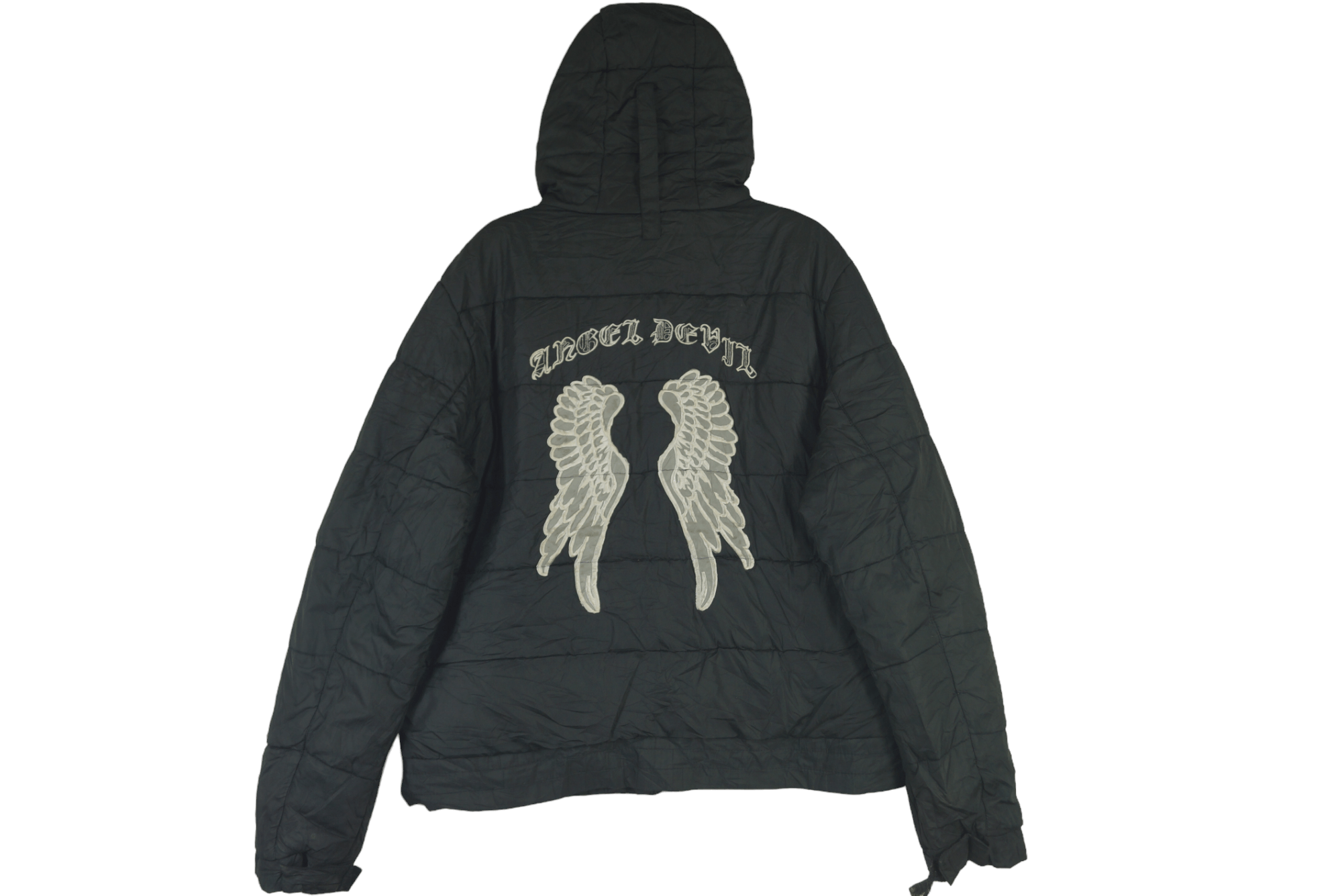 Vintage Rare Puffer Jacket Angel Devil backhit Nice Design Size US L / EU 52-54 / 3 - 8 Thumbnail