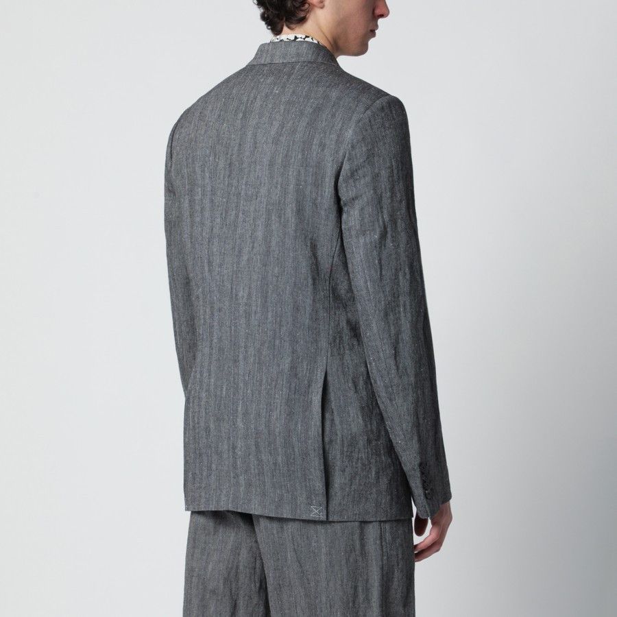 Dries Van Noten o1d2blof0226 Double Breasted Jacket in Black Size US M / EU 48-50 / 2 - 3 Thumbnail