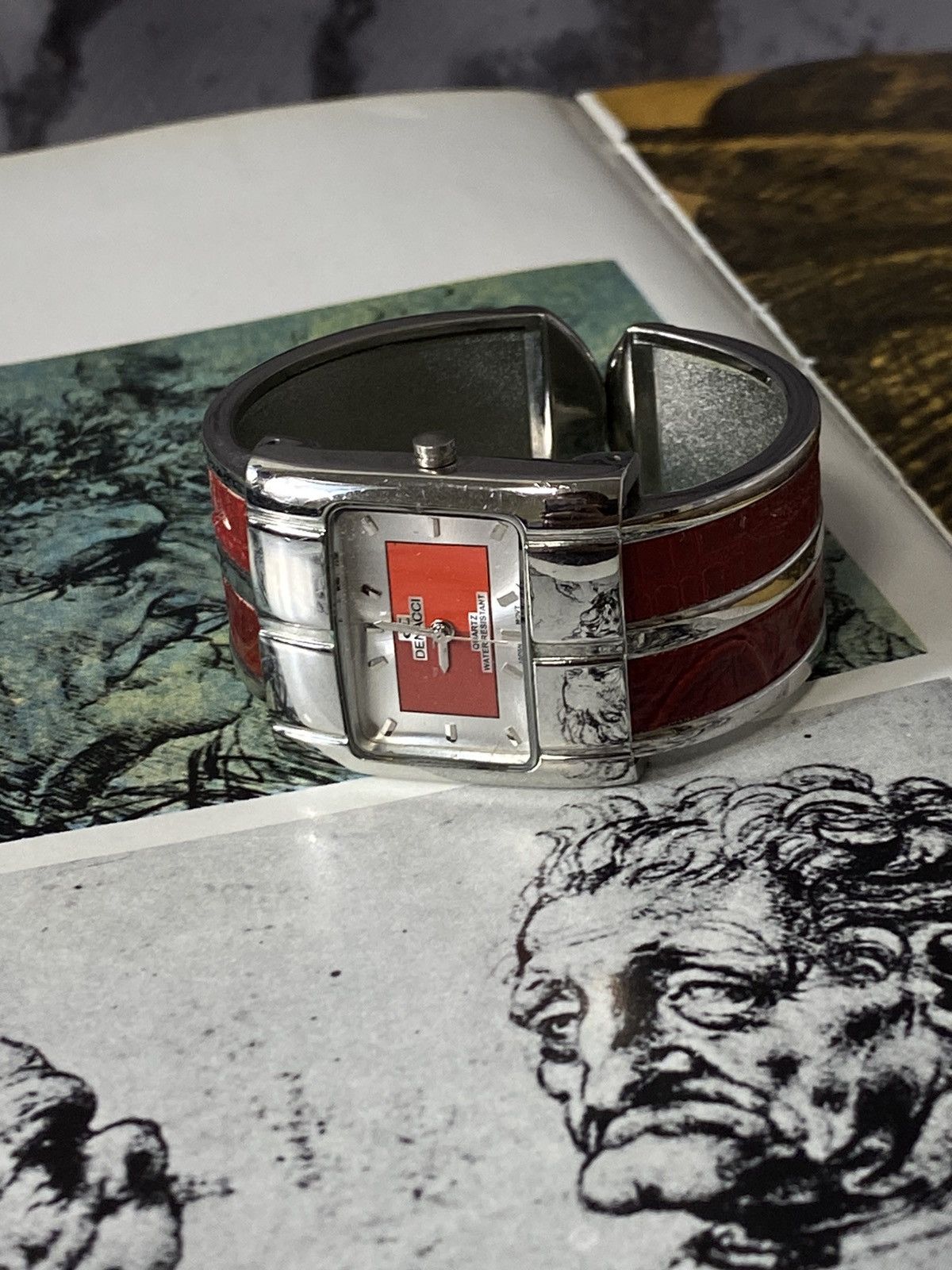 Jewelry Rare Retro Vintage Denacci Watch - Red Strap! Size ONE SIZE - 6 Thumbnail