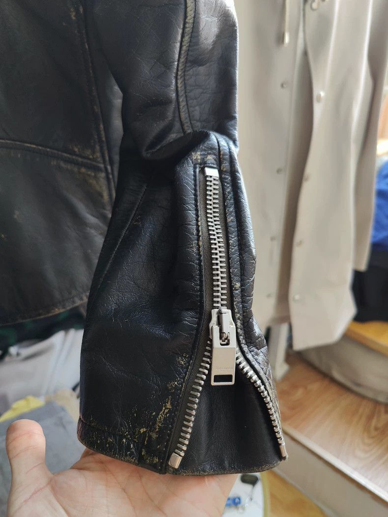 Saint Laurent Paris saint laurent men's black leather motorcycle jacket-2507 Size US M / EU 48-50 / 2 - 3 Thumbnail