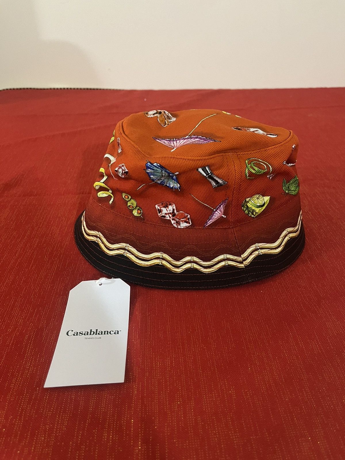 Casablanca Casablanca Printed Denim Bucket Hat Sz M/L Size ONE SIZE - 3 Thumbnail