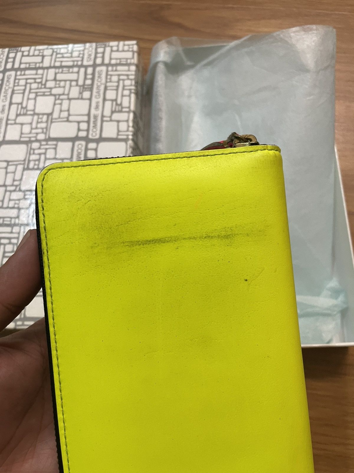Comme des Garcons SS16 Comme des Garçons ‘Super Fluo’ Leather Long Wallet Size ONE SIZE - 7 Thumbnail