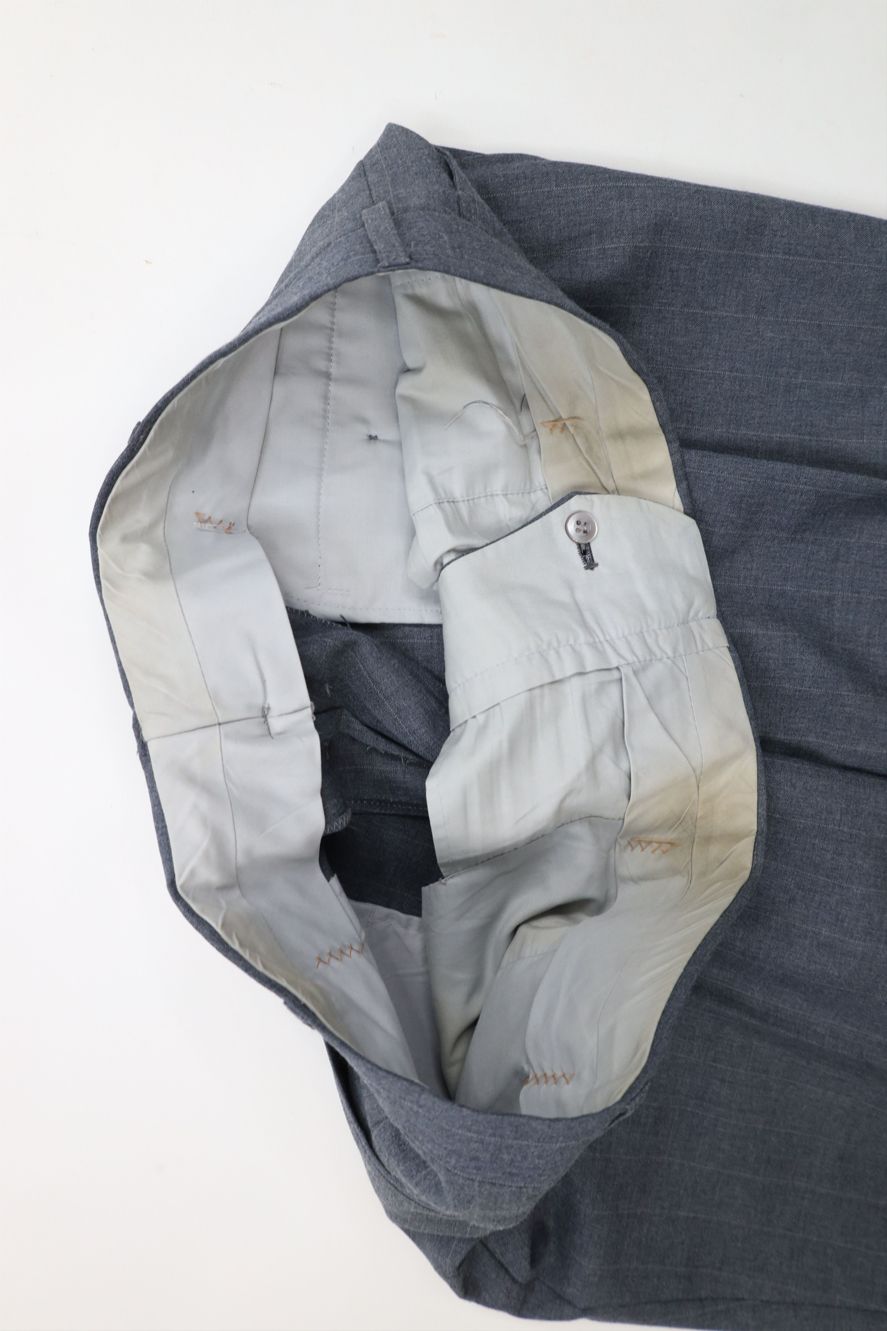 Vintage Vintage 70s Streetwear Pinstriped Wide Leg Chino Pants USA Size US 36 / EU 52 - 7 Thumbnail