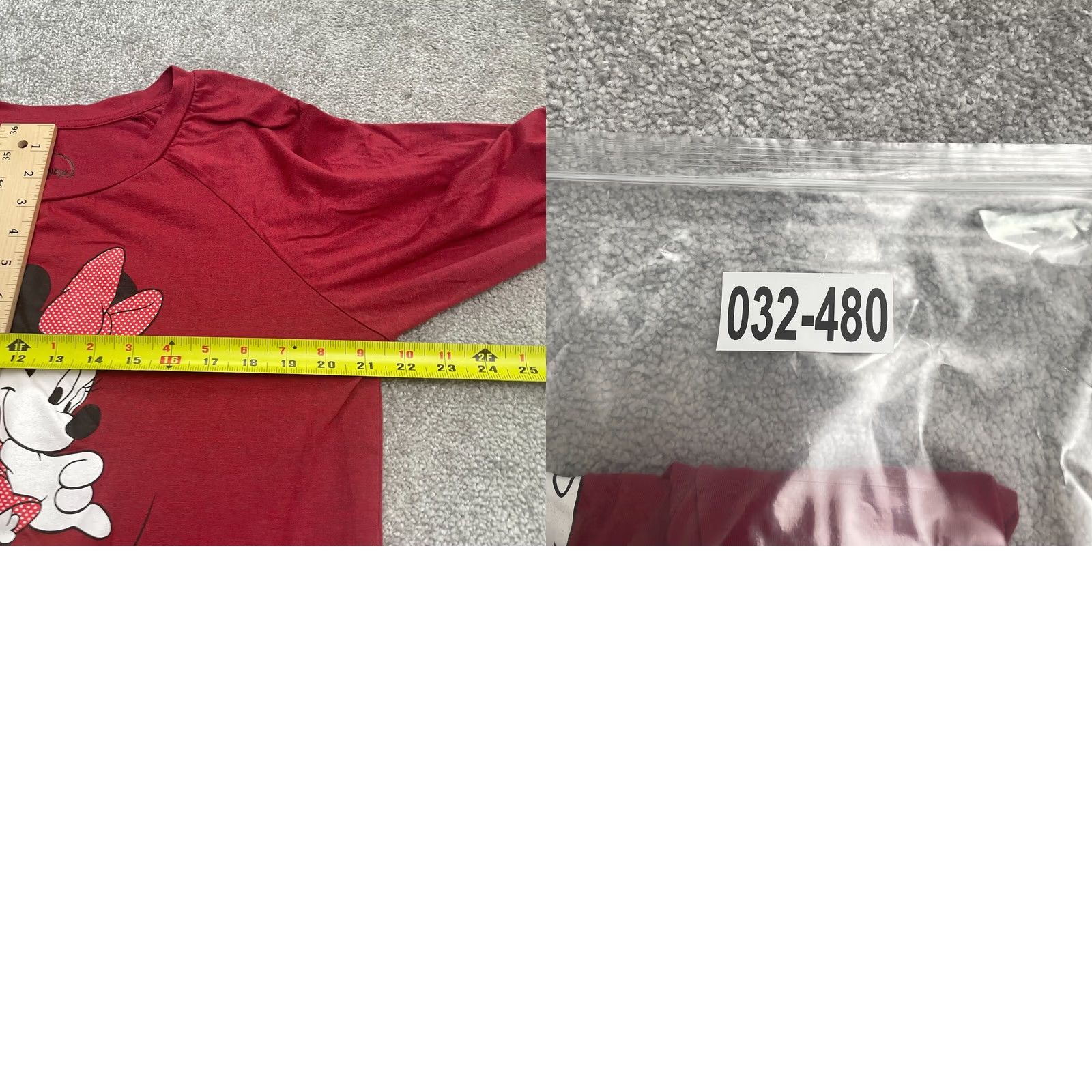 Disney Disney Mickey Minnie Mouse Graphic T-Shirt Womens XXL Red Round Neck Casual Tee Size XXL / US 16-18 / IT 52-54 - 8 Thumbnail
