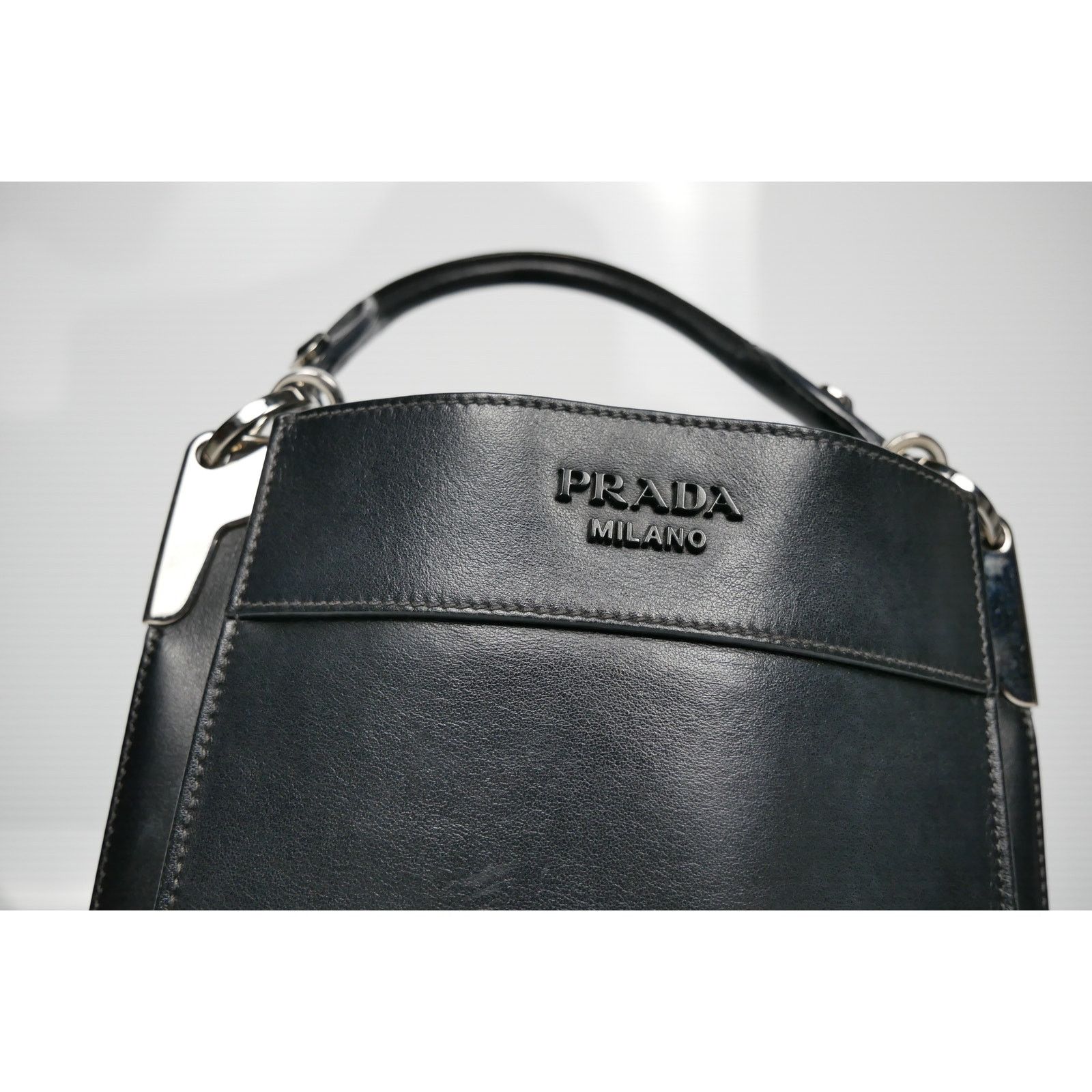 Prada Prada Nero City Calf Leather Margit Bag Size ONE SIZE - 4 Thumbnail