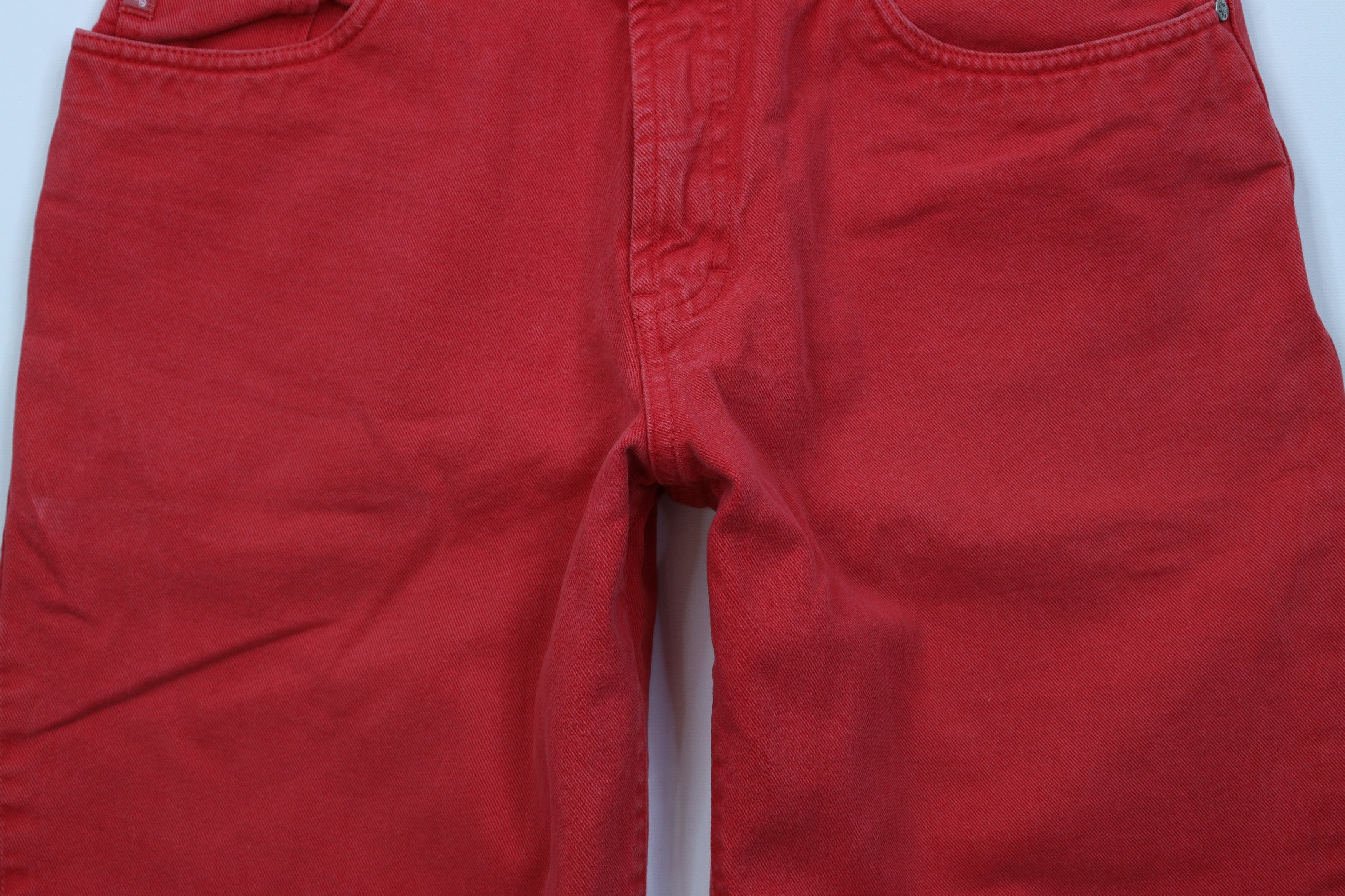 UNIONBAY Vintage 90s Unionbay Surfing Baggy Fit Denim Jean Shorts Red Size US 30 / EU 46 - 3 Thumbnail