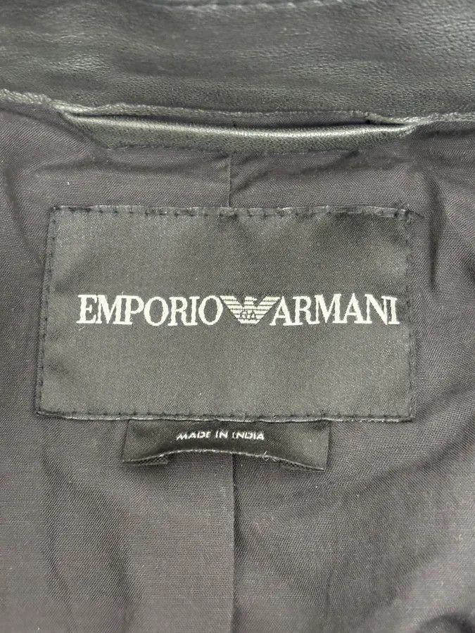 Emporio Armani AW2006 Emporio Armani Biker Eroded Leather Jacket Size US S / EU 44-46 / 1 - 10 Thumbnail