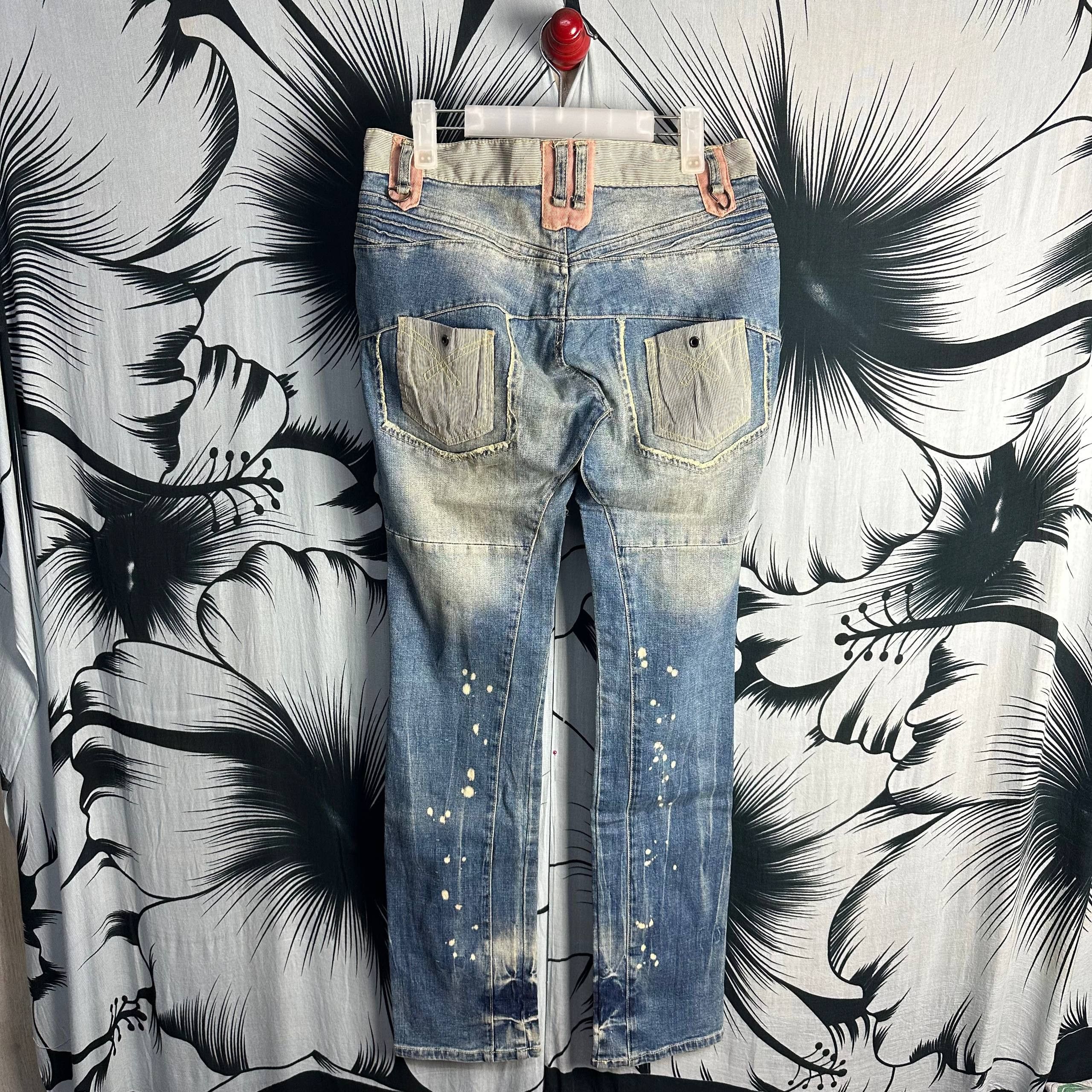 PPFM 2000s PPFM Eastern Rock Punk Denim Jeans Size US 32 / EU 48 - 4 Thumbnail