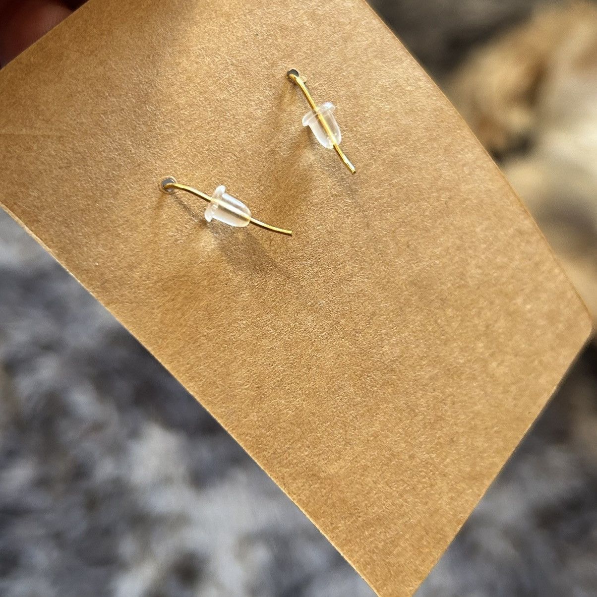 Handmade Handcrafted elegant matte vintage bead jet cat eye earrings Size ONE SIZE - 3 Thumbnail