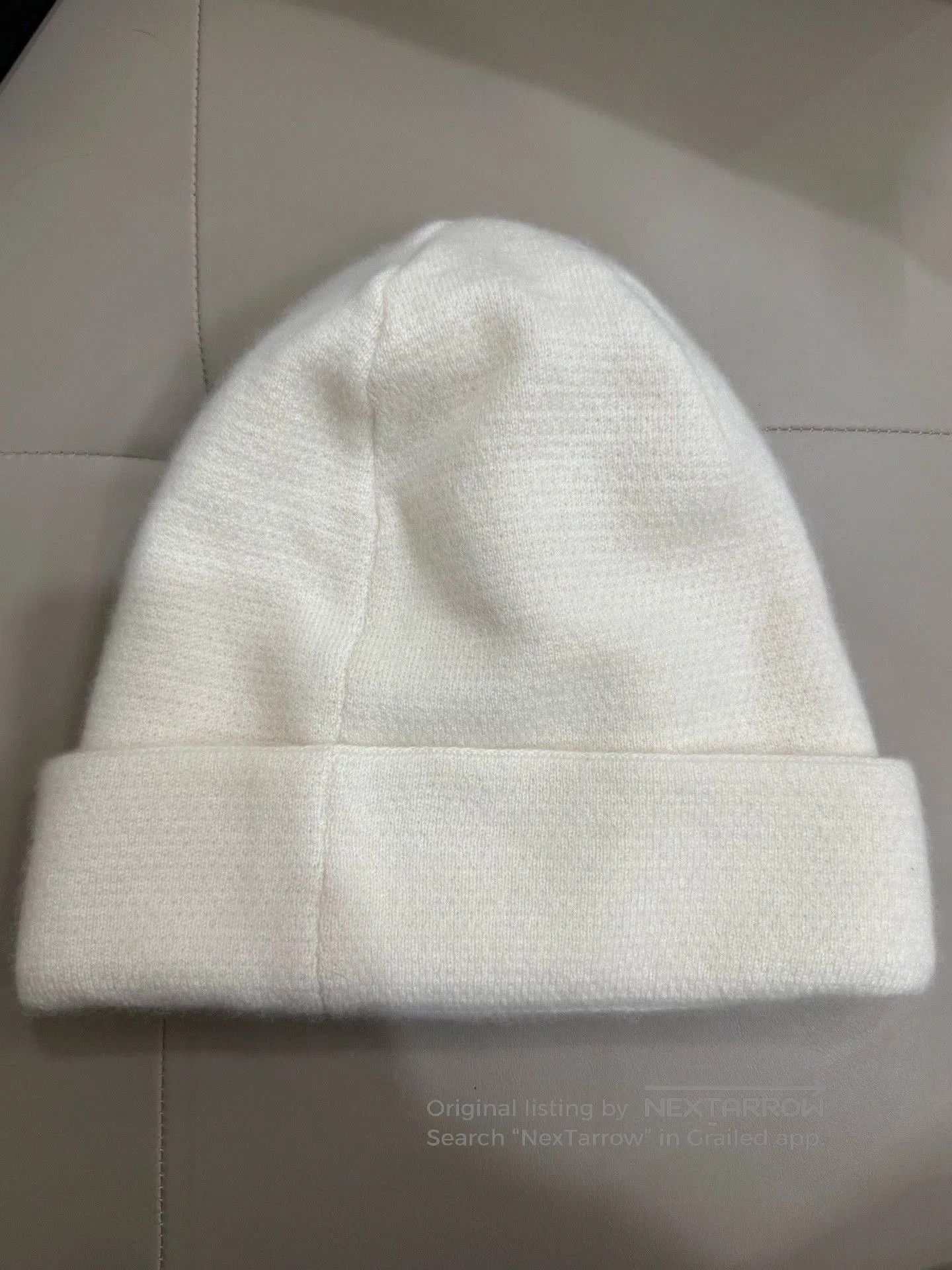 Chanel Chanel White Cashmere Knit Hat. Size ONE SIZE - 2 Thumbnail