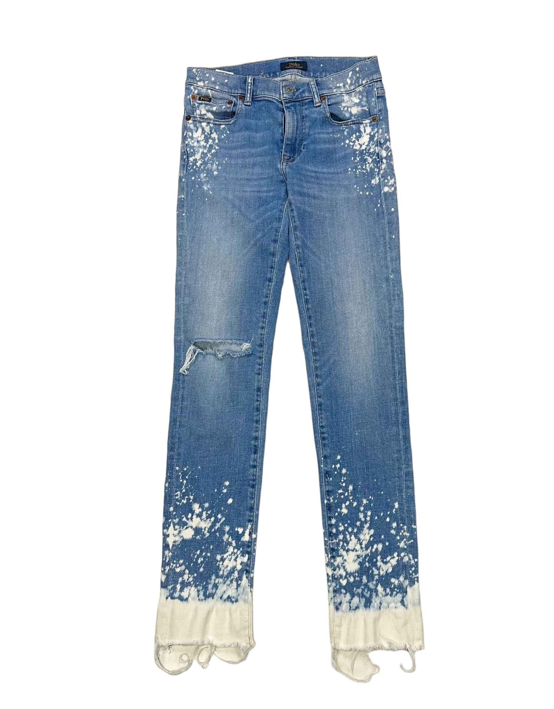 Polo Ralph Lauren denim supply ralph lauren distressed bleached vintage jeans Size US 26 / EU 42 - 1 Thumbnail