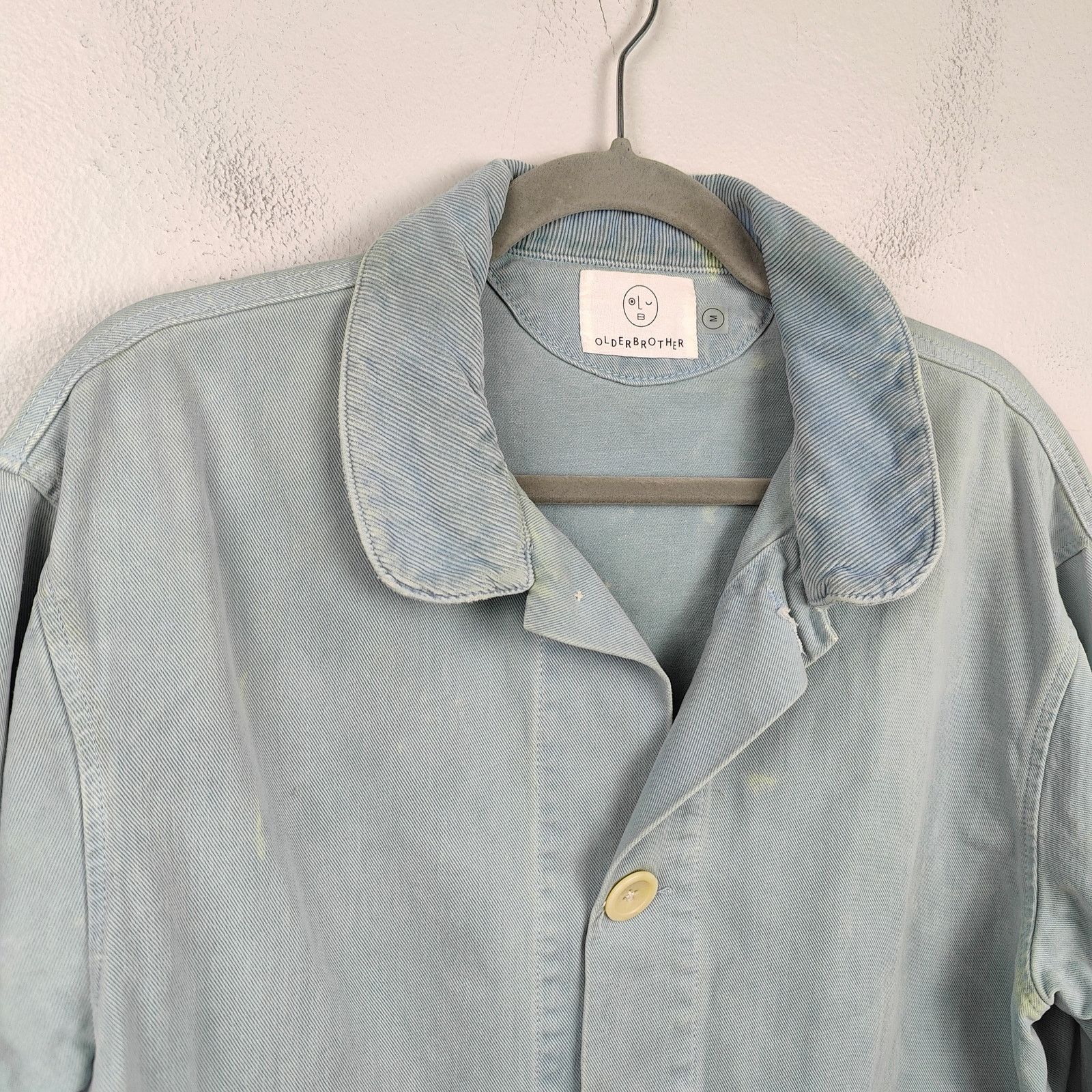 Other Olderbrother Chore Coat Size Medium Blue Twill Button Up Size M / US 6-8 / IT 42-44 - 2 Thumbnail