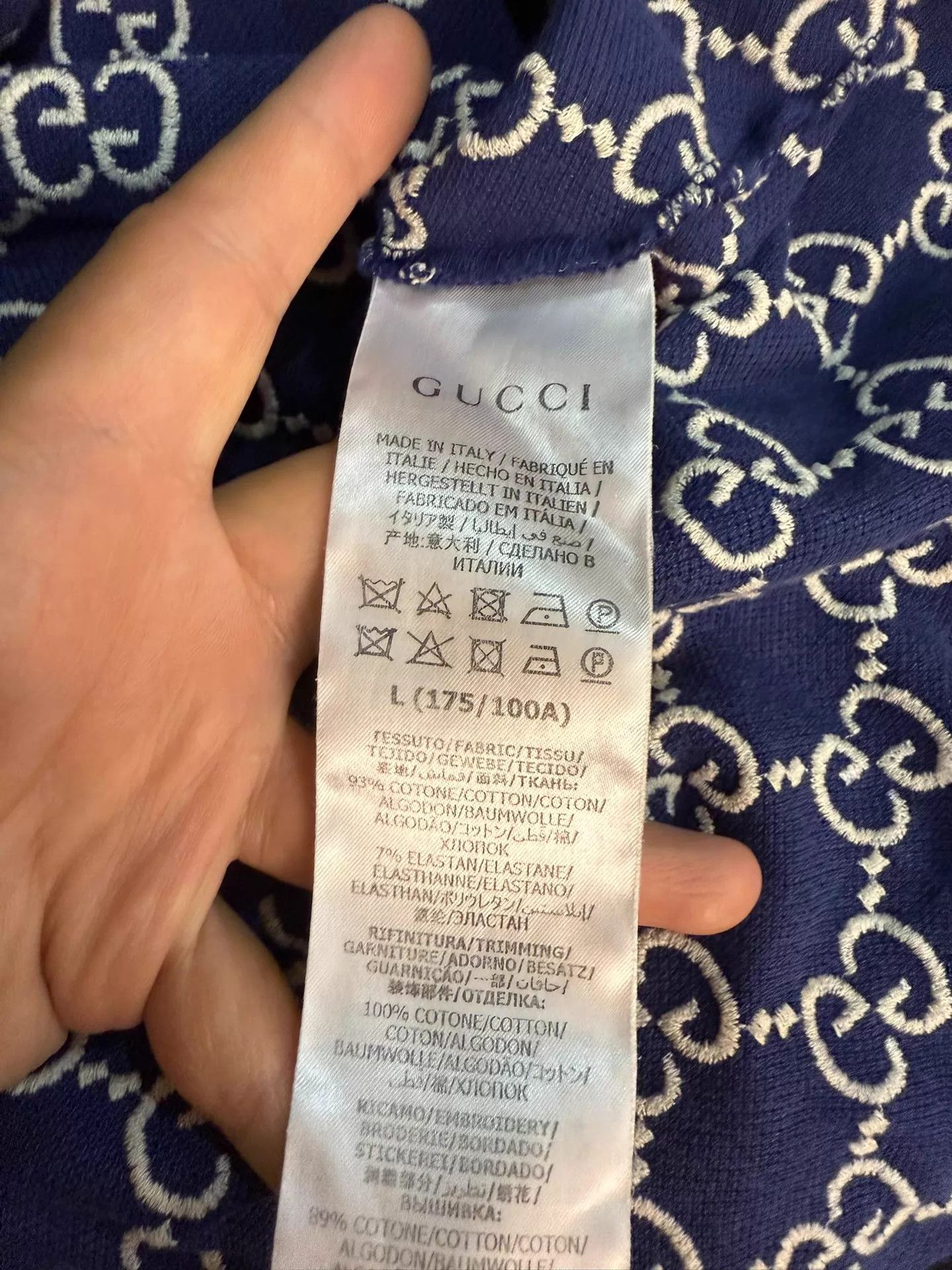 Gucci Gucci Allover Logo Classic T-shirt L Size US L / EU 52-54 / 3 - 5 Thumbnail