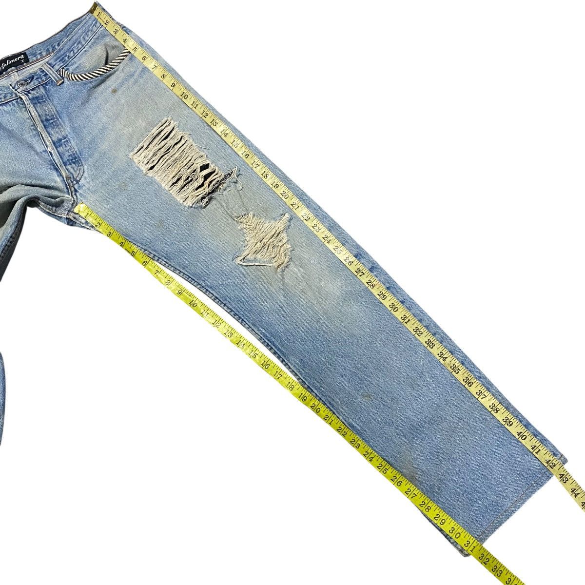 Beams Japan × Levi's Rebuid By Kalimera Levis 501 Patchwork Distressed Jeans Size US 32 / EU 48 - 20 Thumbnail