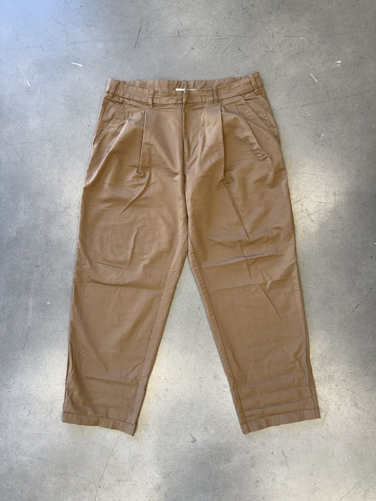 SS23 Kith Brown Pleated Dressy Pants