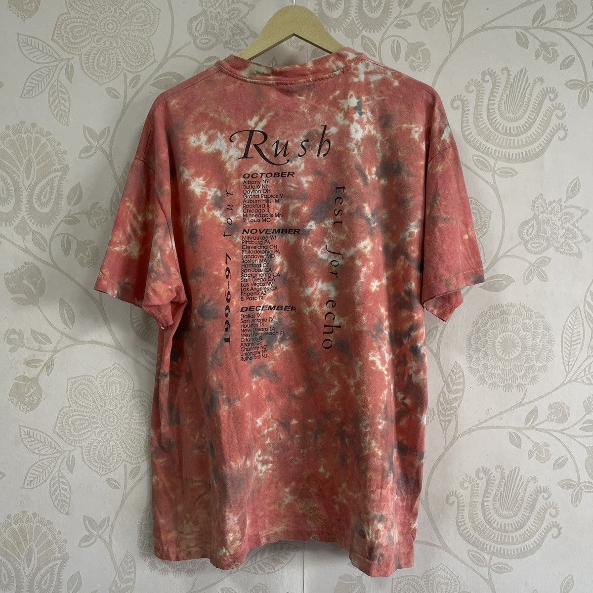 Vintage Tie Dye Vintage Rush Test For Echo 1996-1997 Tour Tees Size US XL / EU 56 / 4 - 4 Thumbnail