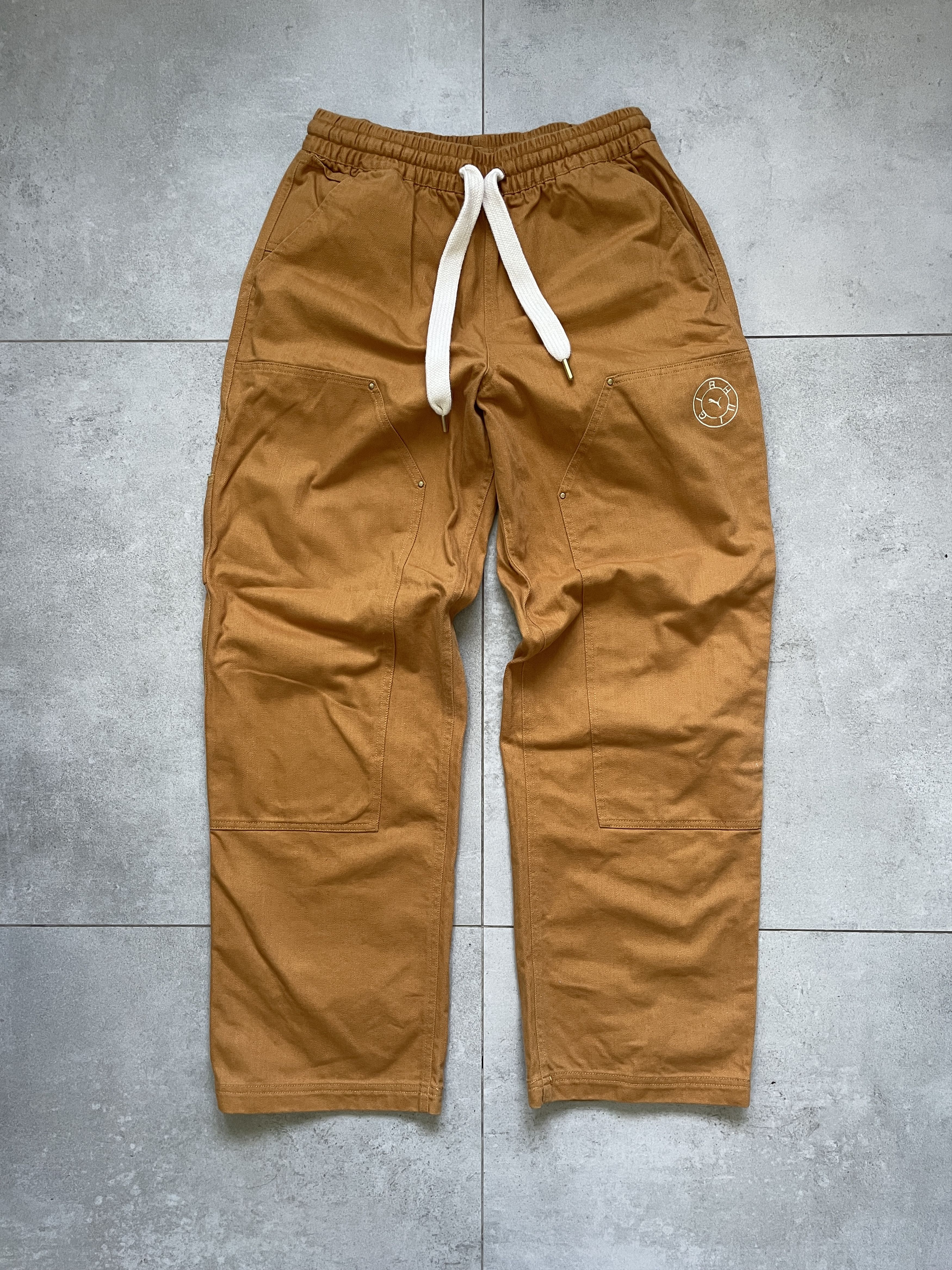 Puma × Rhude PUMA X RHUDE WIDE LEG CARPENTER DOUBLE KNEE BROWN JEANS Size US 30 / EU 46 - 1 Thumbnail