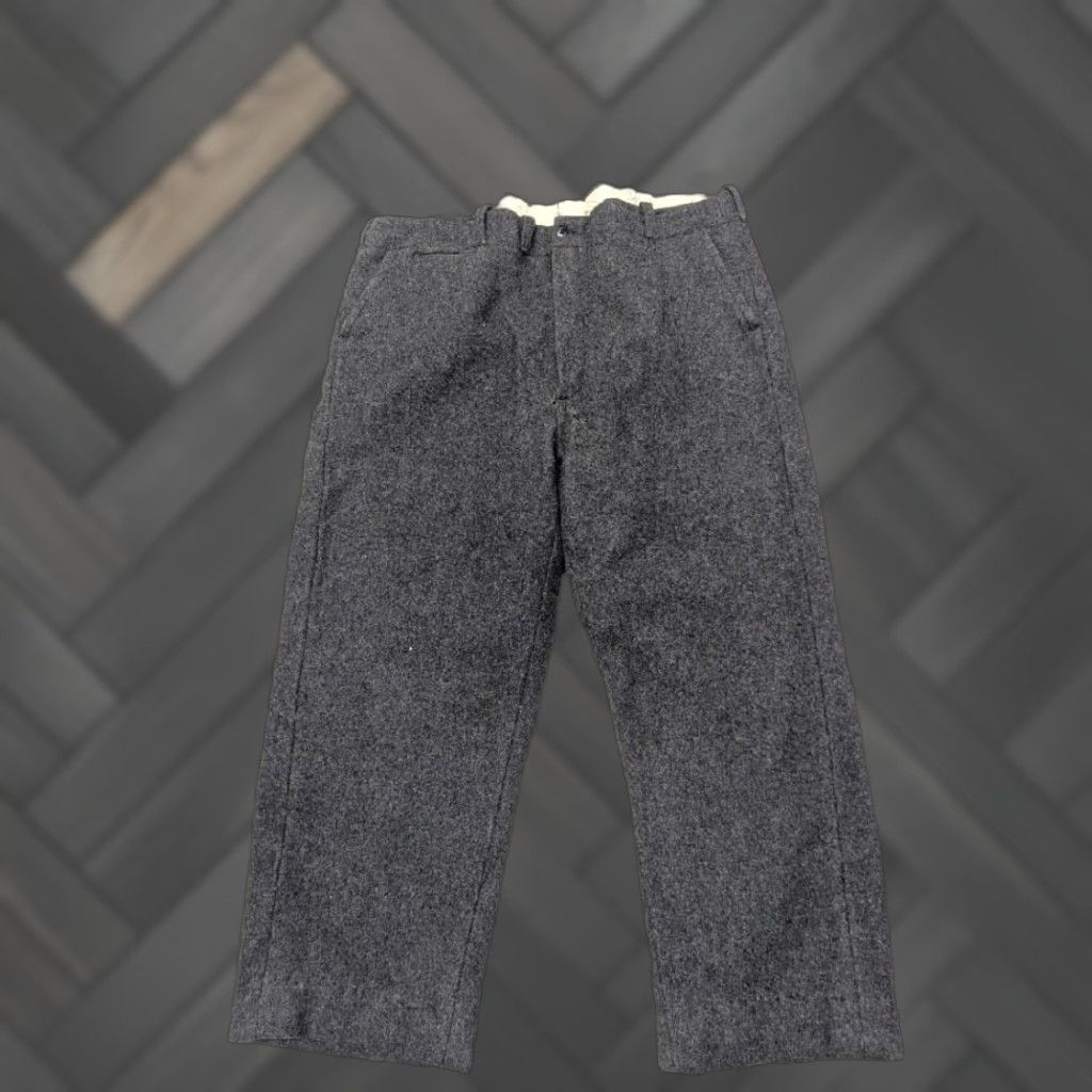 Vintage VINTAGE WOOL gray HUNTING pants 42x30 Mens Distressed Thick 1960s Size US 42 / EU 58 - 1 Thumbnail