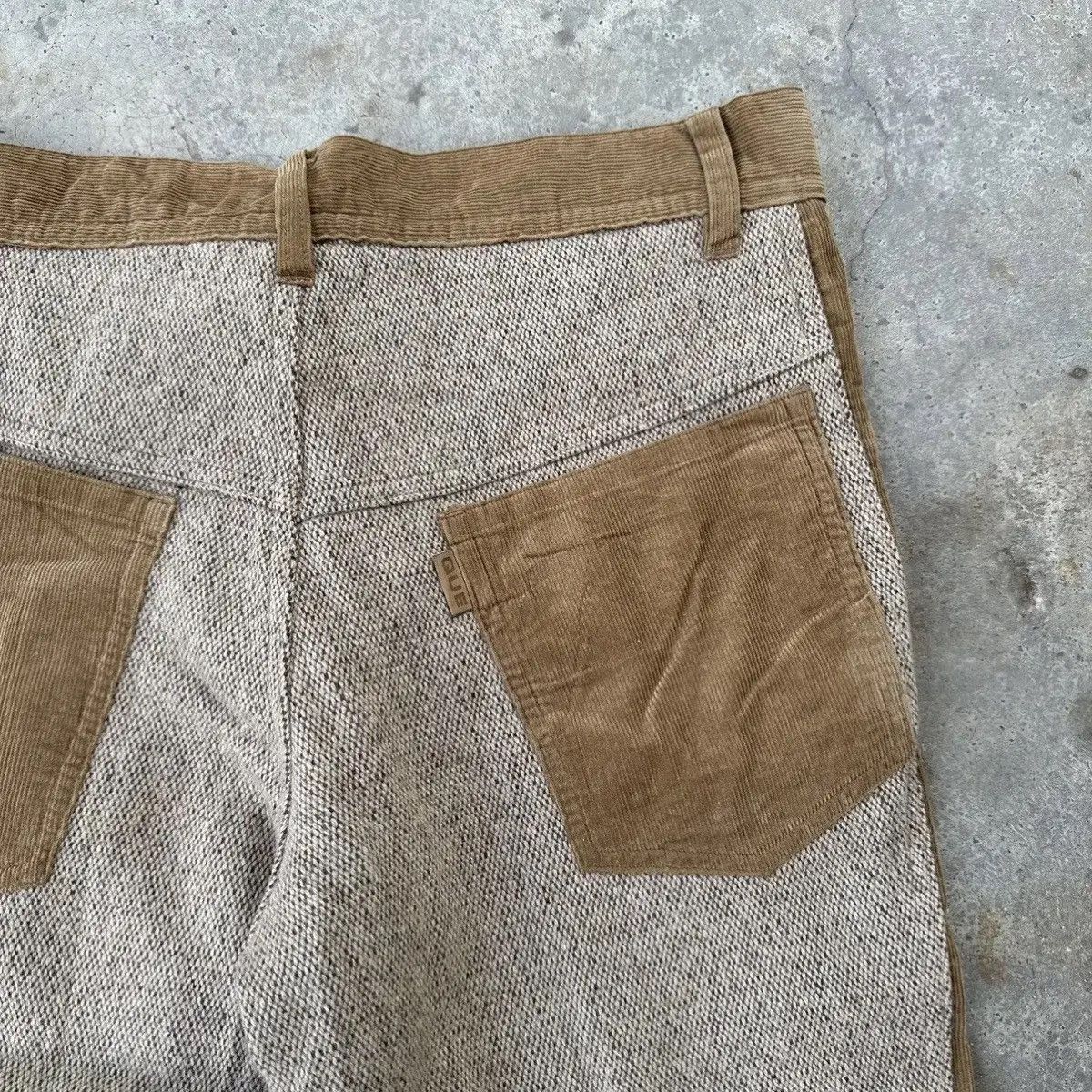Vintage RARE!! FLARE/BOOTCUT JAPANESE VTG W31 L31 QUE CORDUROY PANTS Size US 31 - 10 Thumbnail