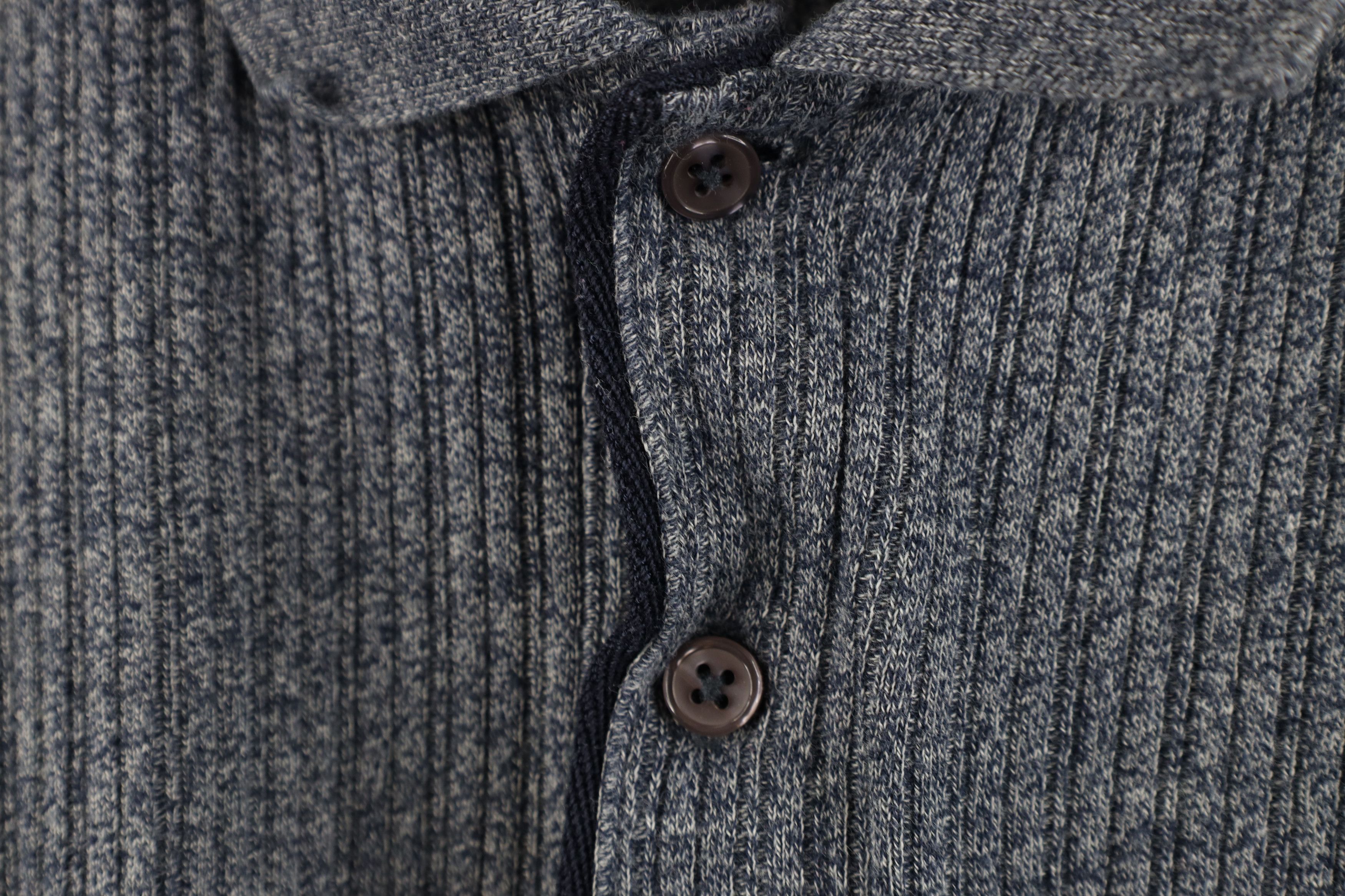 Vintage Vintage 90s Streetwear Ribbed Knit Collared Polo Shirt Size US XL / EU 56 / 4 - 4 Thumbnail