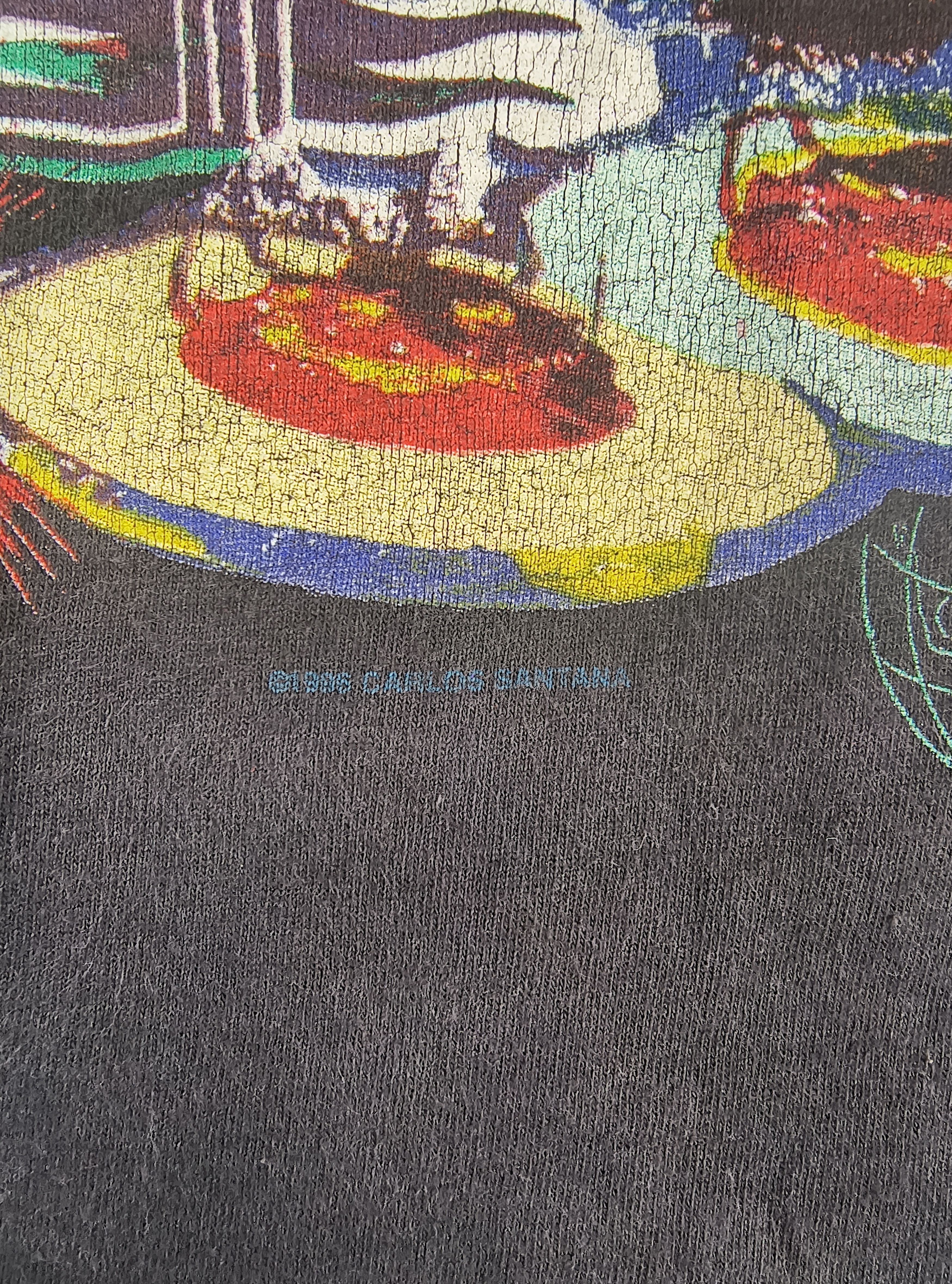 Band Tees Vintage Carlos Santana heaven smiles 1995 tee Size US L / EU 52-54 / 3 - 3 Thumbnail