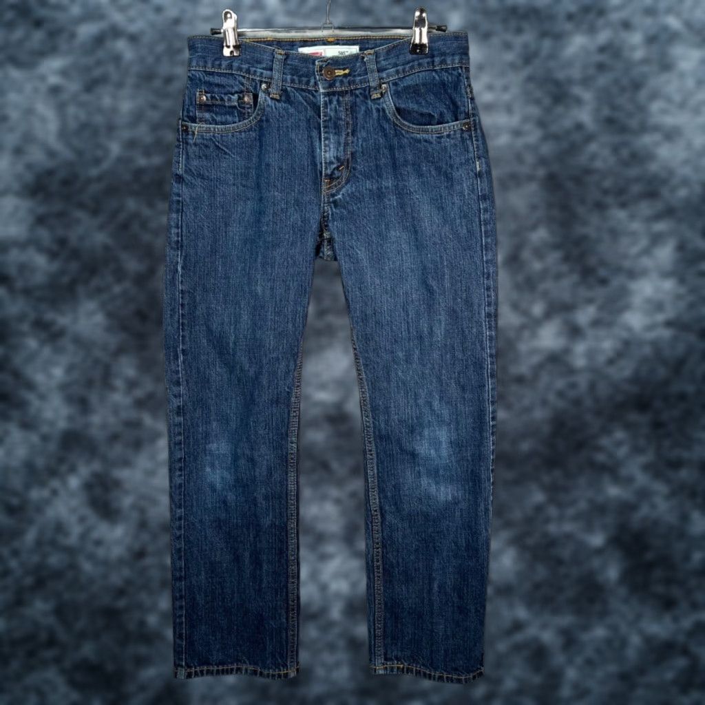 Levi's Levi's 505 Jeans Womens Regular Straight Denim Blue 27x27 Size 14 Adult 5-Pocket Cotton Mid Rise Size 36" / US 14 / IT 50 - 1 Thumbnail
