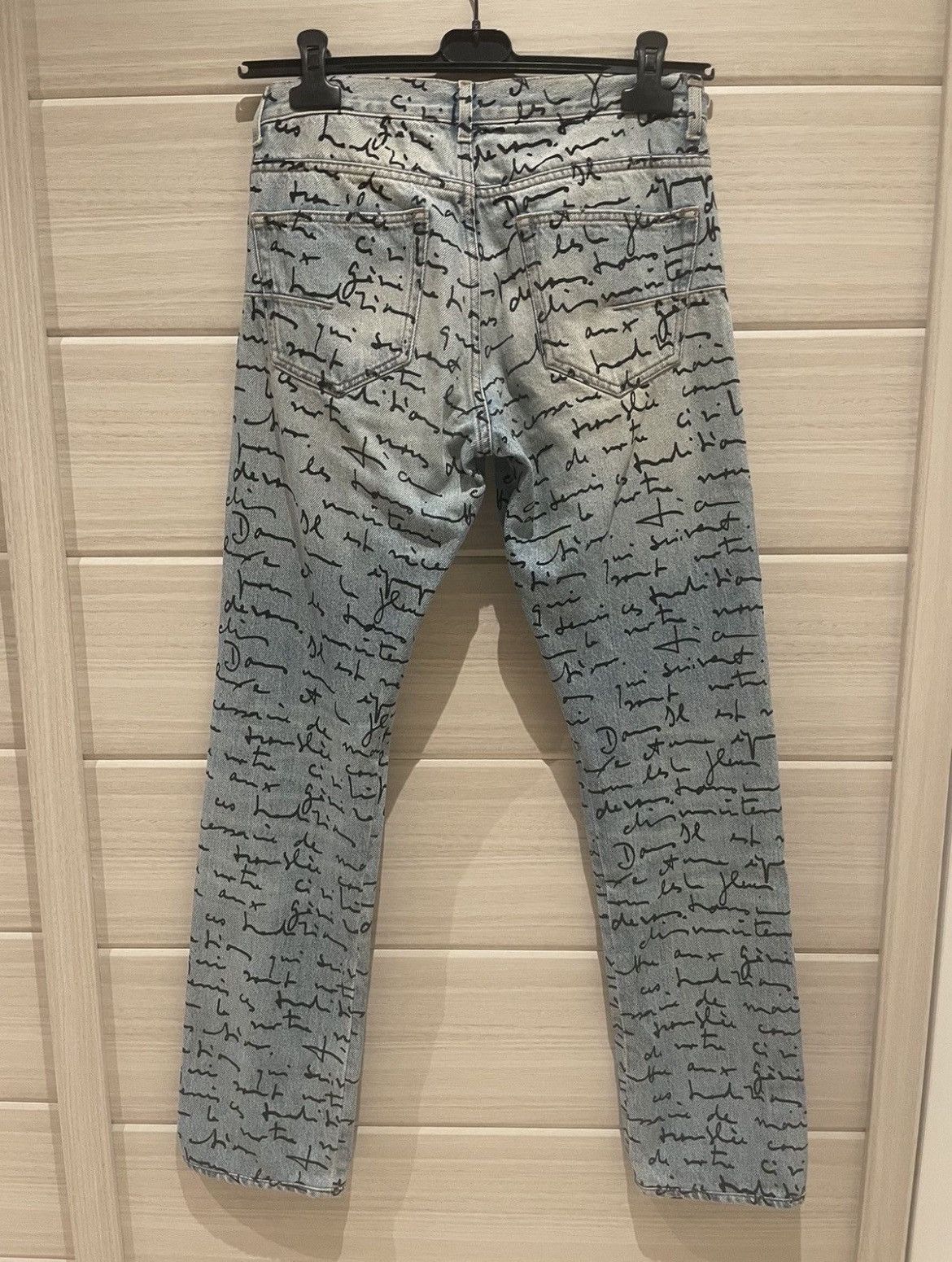 Dior Dior Homme SS15 Runway Handwritten Script Denim Size US 28 / EU 44 - 3 Thumbnail