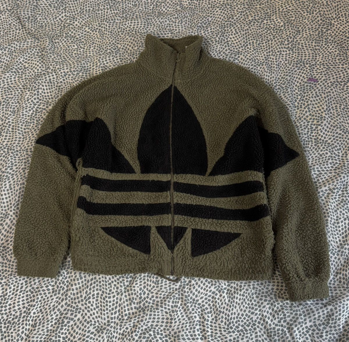 Adidas Adidas Big Logo Sharpa Size US S / EU 44-46 / 1 - 1 Thumbnail