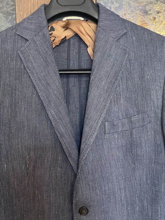 Billy Reid Linen cotton silk blazer made in Italy Grailed