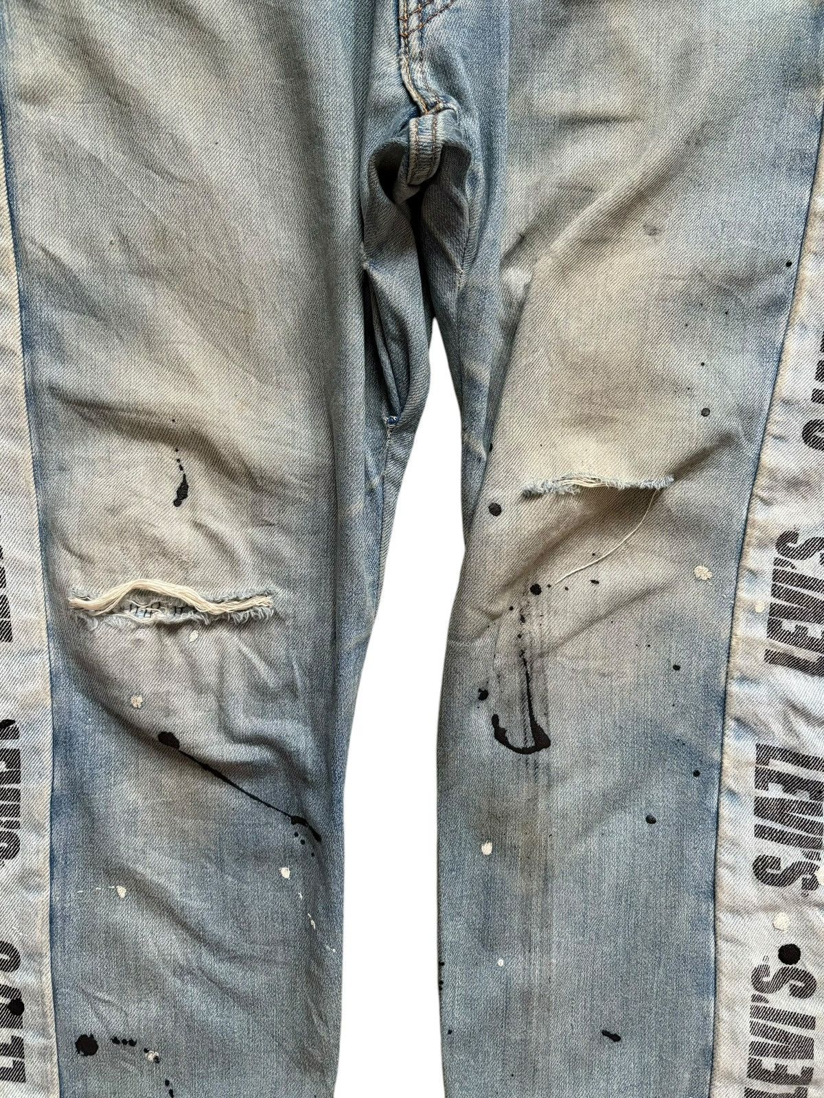Levi's SALES🔥Y2k Levis Hi Ball Big E Painted Mud Wash Skinny Jeans Size US 32 / EU 48 - 5 Thumbnail