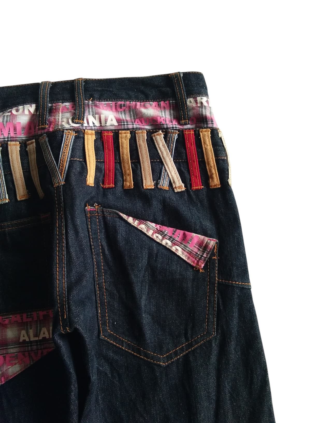 PPFM DOUBLE WAIST💥NYLAUS PUNK STYLE JAPANESE DENIM Size US 29 - 14 Thumbnail