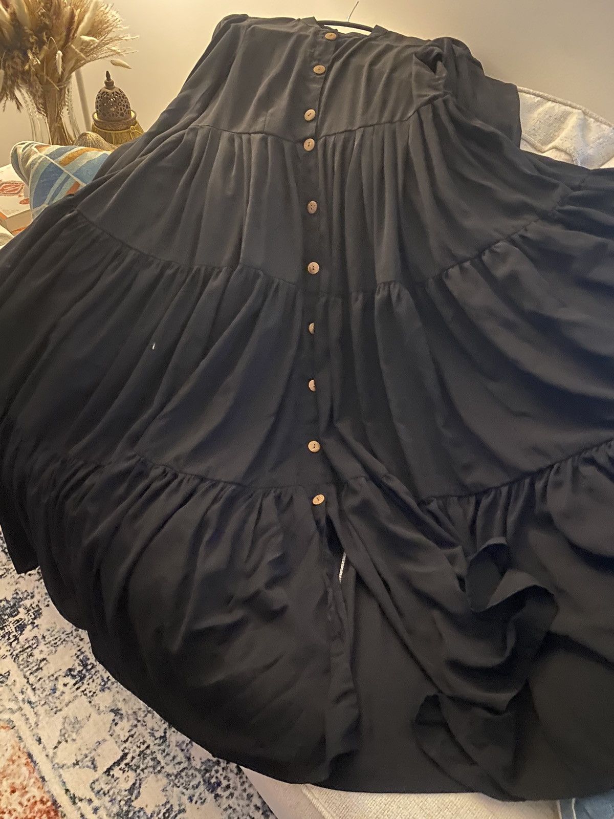 Other Womens Muslim Tiered Ruffles Holiday Abaya Maxi Dress Size L / US 10 / IT 46 - 13 Thumbnail