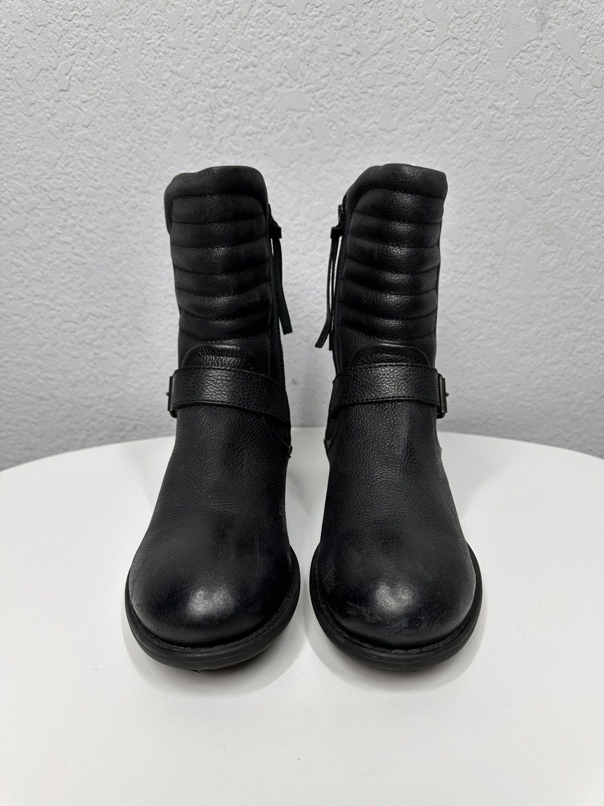 Vintage Leather Hight Boots Racing Daytona Style Guidi Y2K