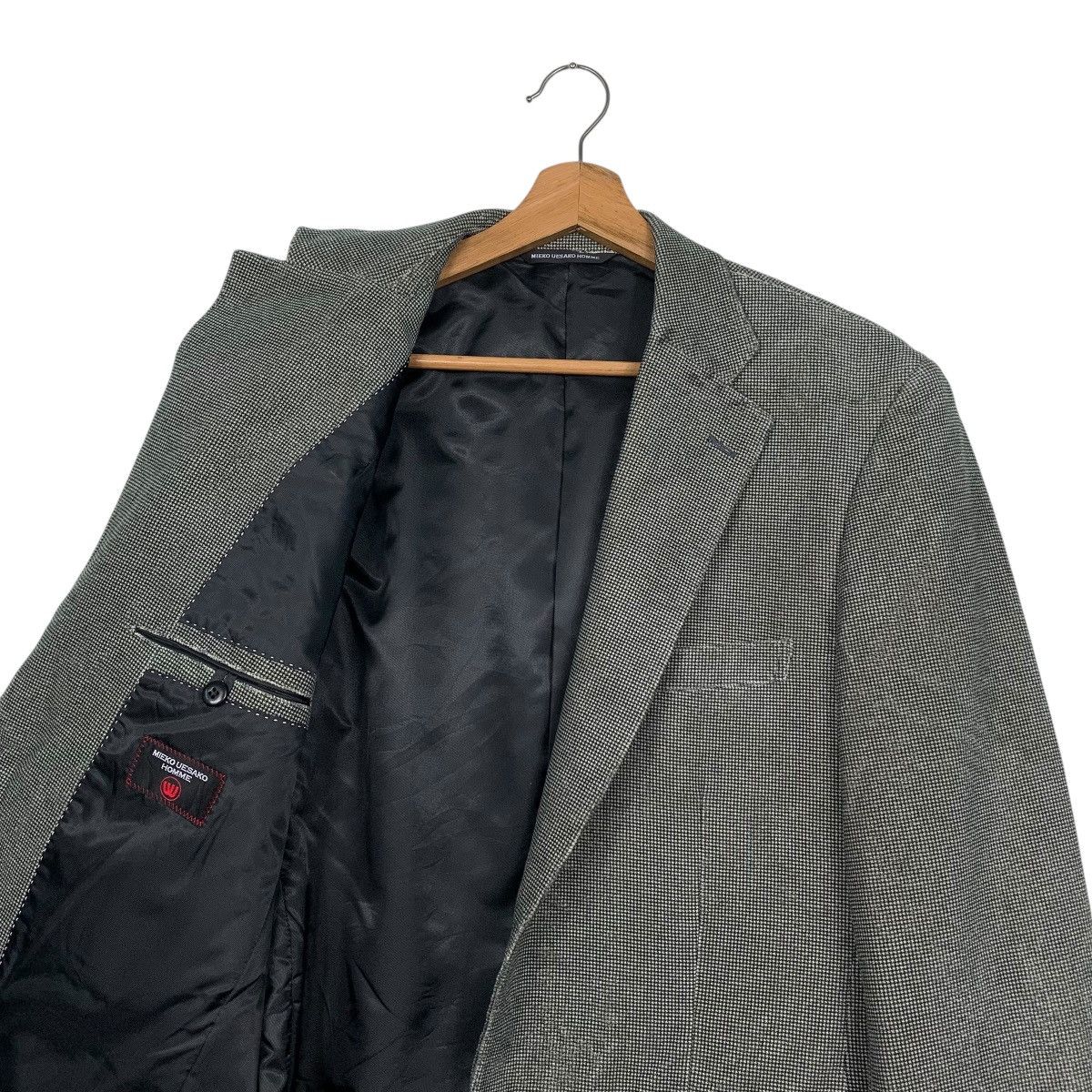 Japanese Brand Mieko Uesako Homme Herringbone Casual Jacket Size US M / EU 48-50 / 2 - 10 Thumbnail