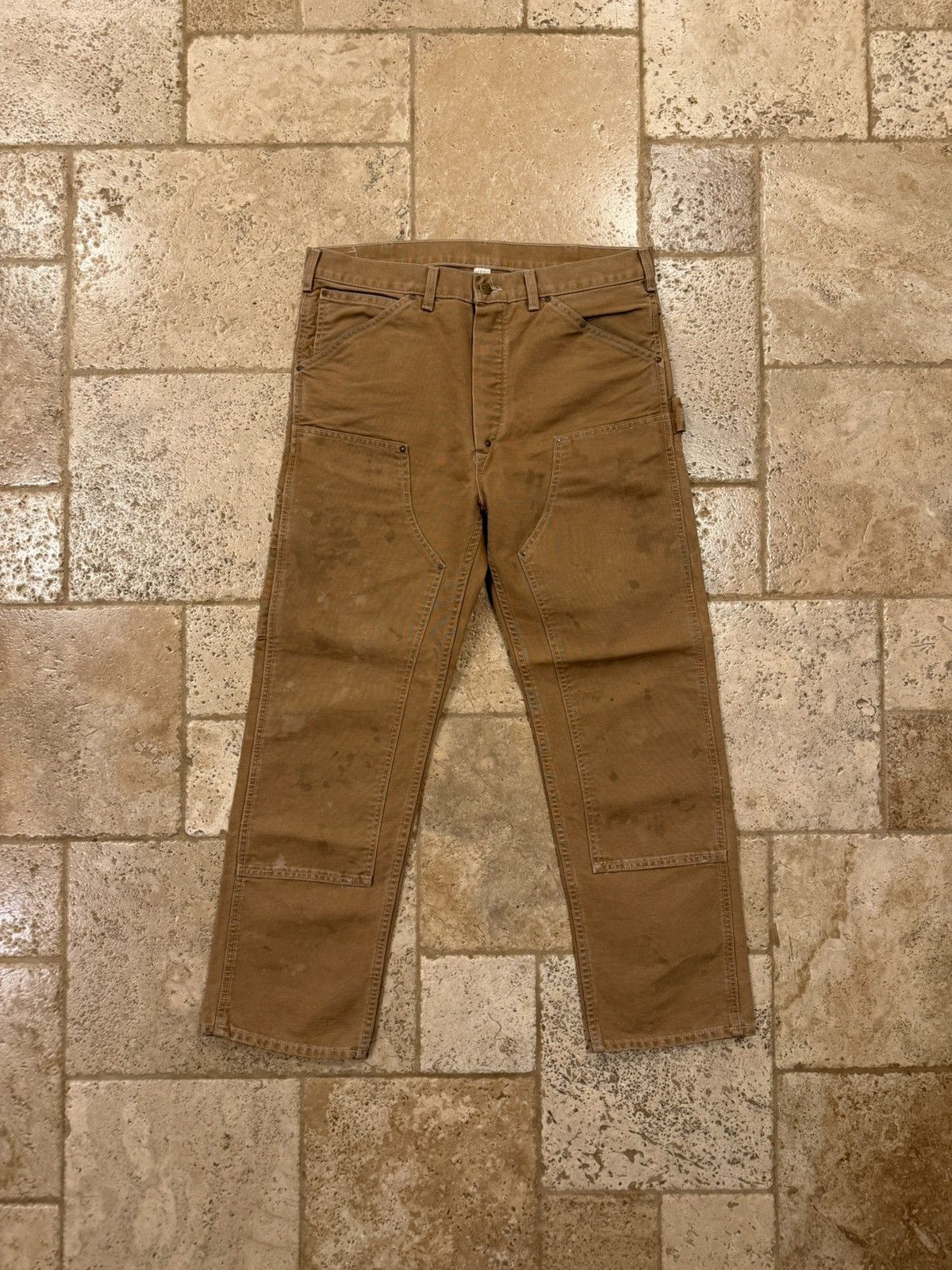RRL Ralph Lauren Double RL RRL Ralph Lauren Distressed Double Knee Pants Size US 34 / EU 50 - 1 Thumbnail