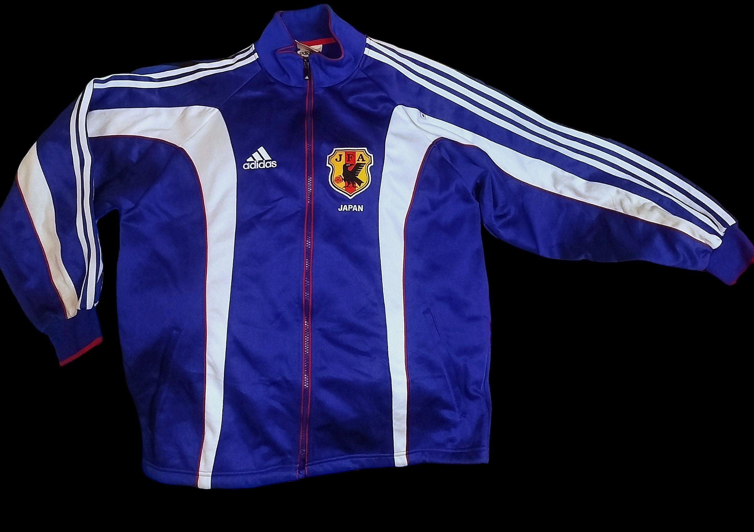 Adidas Vintage tracktop adidas japan JFA jacket 90s 00s Size US L / EU 52-54 / 3 - 3 Thumbnail