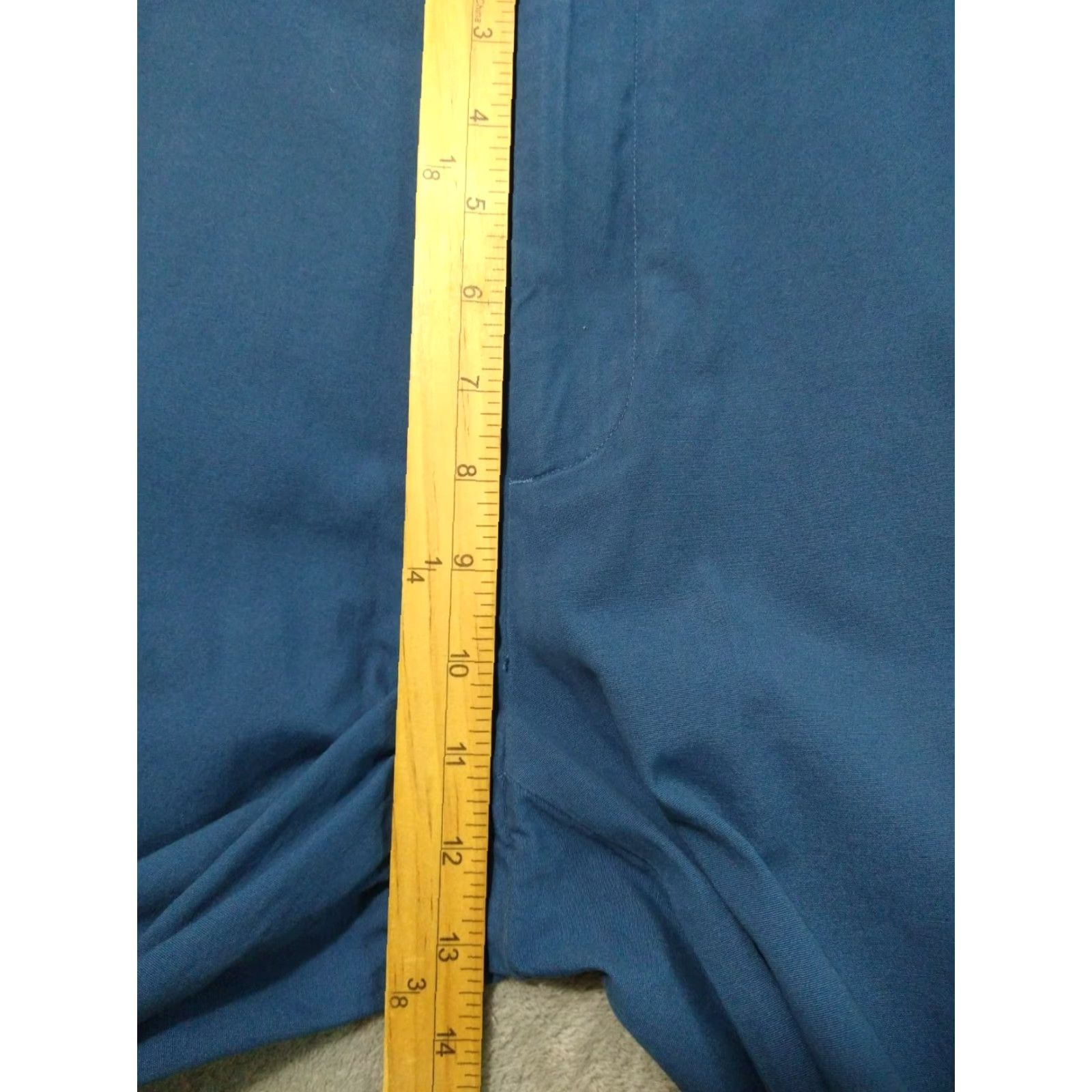 Brooks Brothers Brooks Brothers Pants Mens 36x32 Chino Flat Front Regular Blue 100% Cotton Spandex Stretch Pocket Straight 34 Size US 36 / EU 52 - 4 Thumbnail