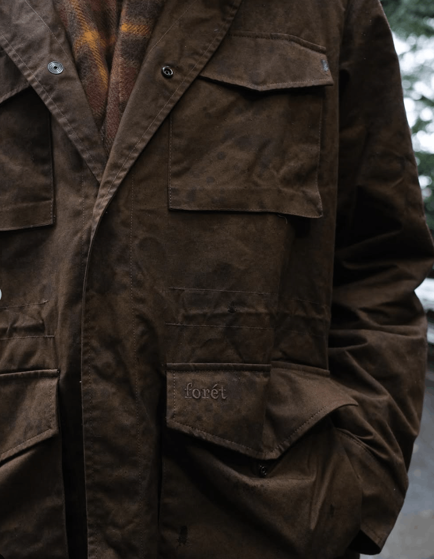foret Forét Hike Field Jacket Brown, Waxed Cotton Size US L / EU 52-54 / 3 - 8 Thumbnail