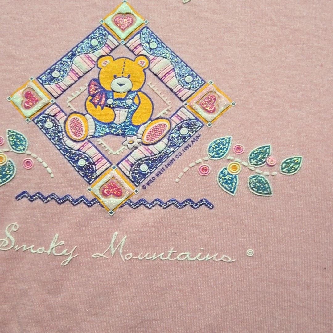 Jerzees Vintage Gatlinburg Teddy Bear Smoky Mountains Pink XL Tee Size US XL / EU 56 / 4 - 3 Thumbnail