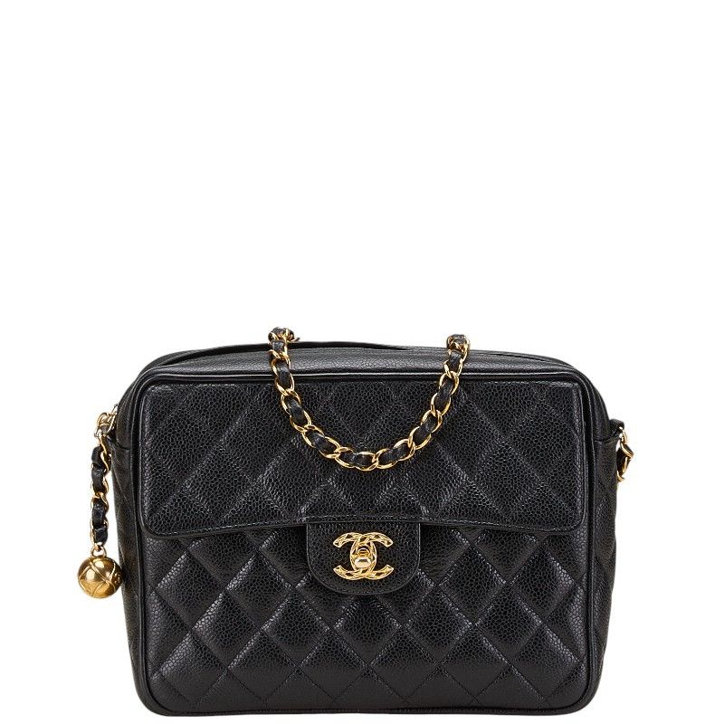 Chanel Chanel Coco Mark Matelassé Caviar Skin Shoulder Bag Leather Shoulder Bag DUTY FREE for USA