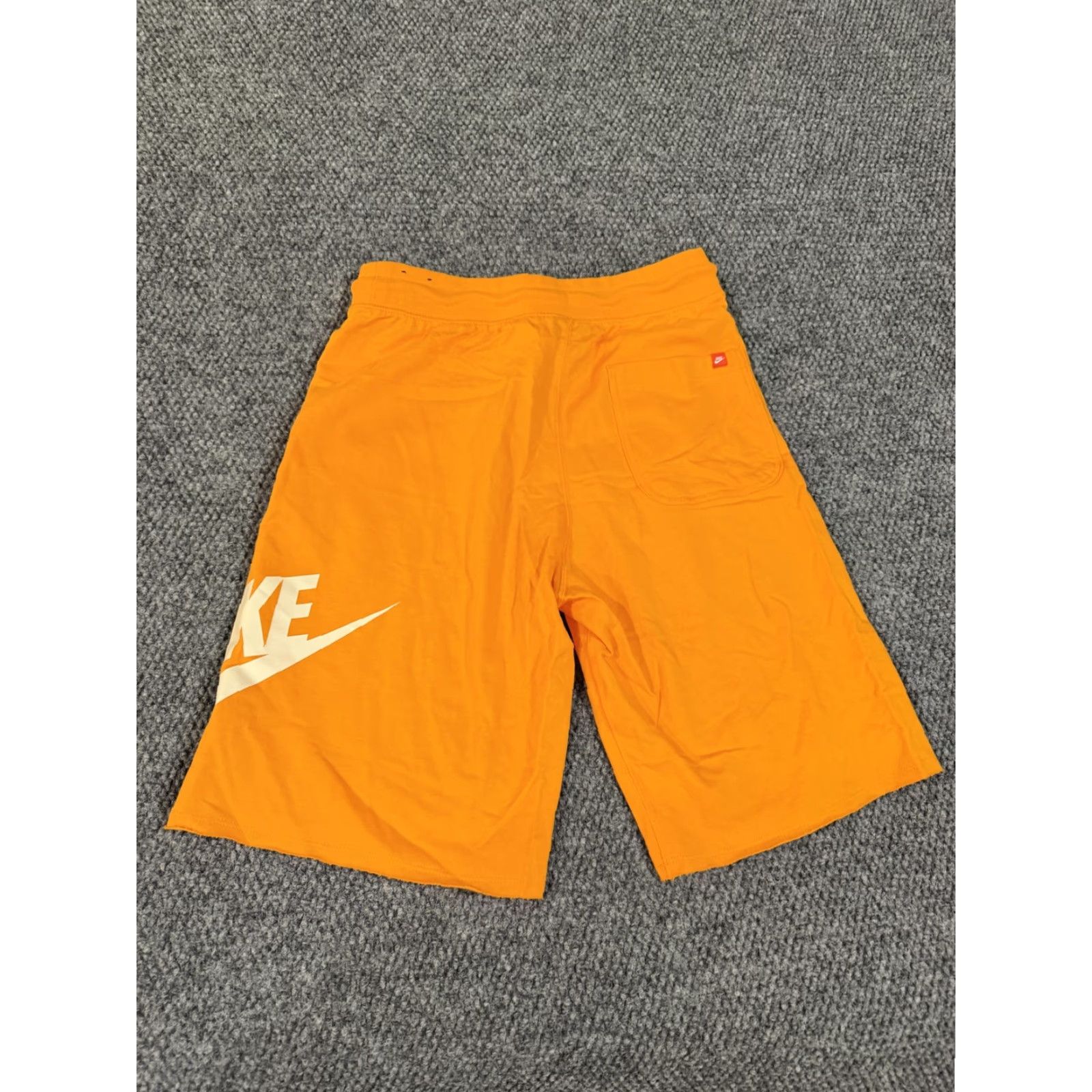 Nike Nike Shorts Mens Small Orange Sweat Elastic Waist Drawstring Logo Pockets Lightweight Breathable 100% Cotton Size US 29 - 6 Thumbnail