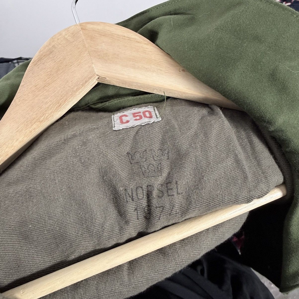 Vintage Vintage 70s Army Swedish C50 Millitary Cargo Coat Jacket Size US L / EU 52-54 / 3 - 6 Thumbnail