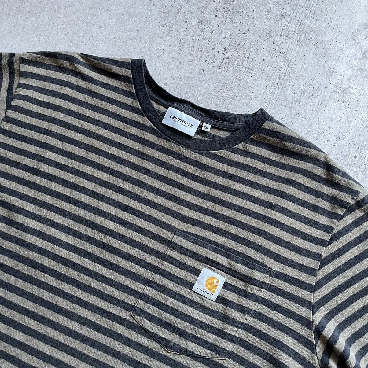 Carhartt Wip × Vintage Carhartt wip striped t-shirts Size US XXL / EU 58 / 5 - 2 Thumbnail