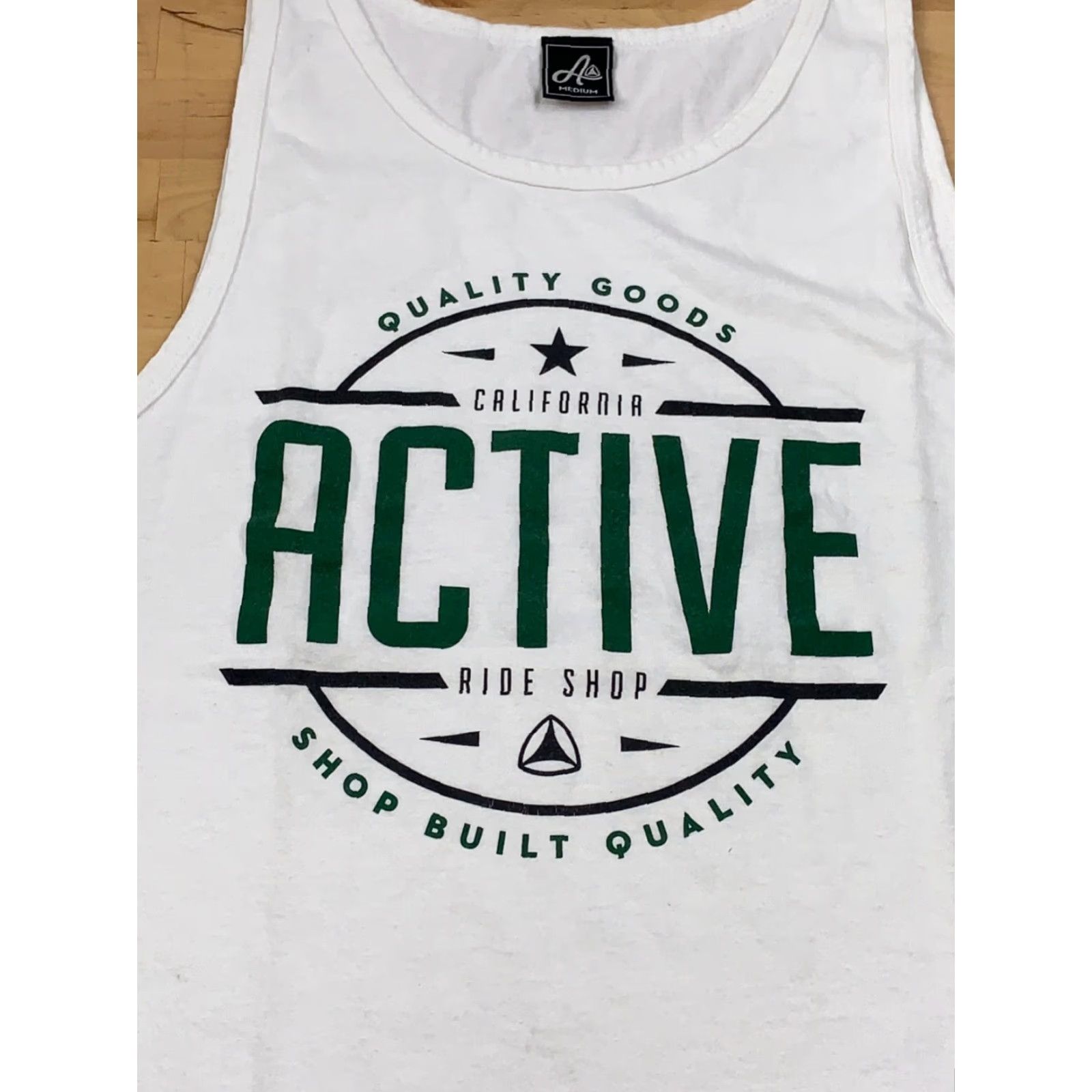 Vintage VINTAGE 90s Active Ride Shop Tank Top White Shirt Men M Sleeveless Size US M / EU 48-50 / 2 - 2 Thumbnail