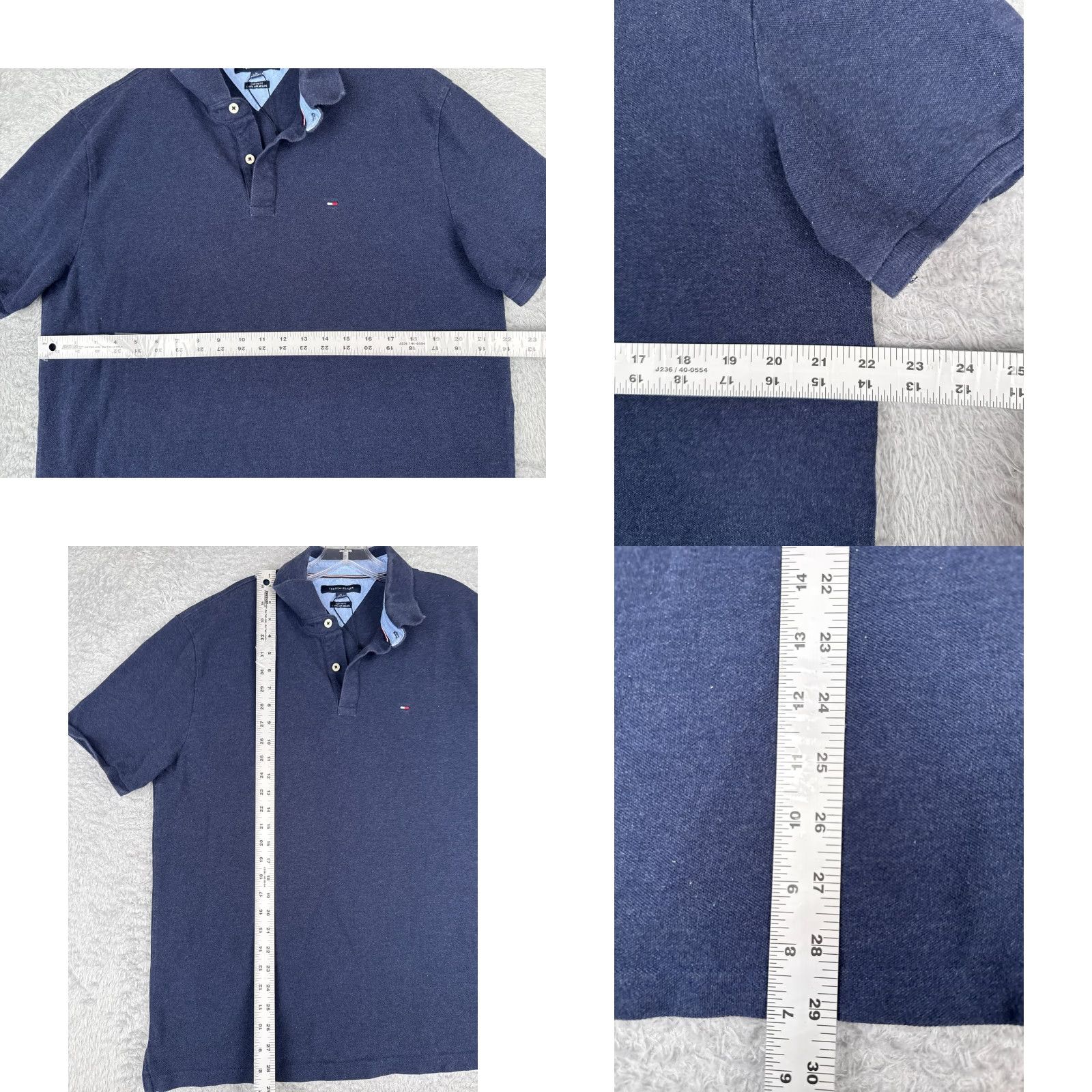 Tommy Hilfiger Tommy Hilfiger Polo Shirt Men's XL Blue Slim Fit 100% Cotton Activewear Size US XL / EU 56 / 4 - 8 Thumbnail