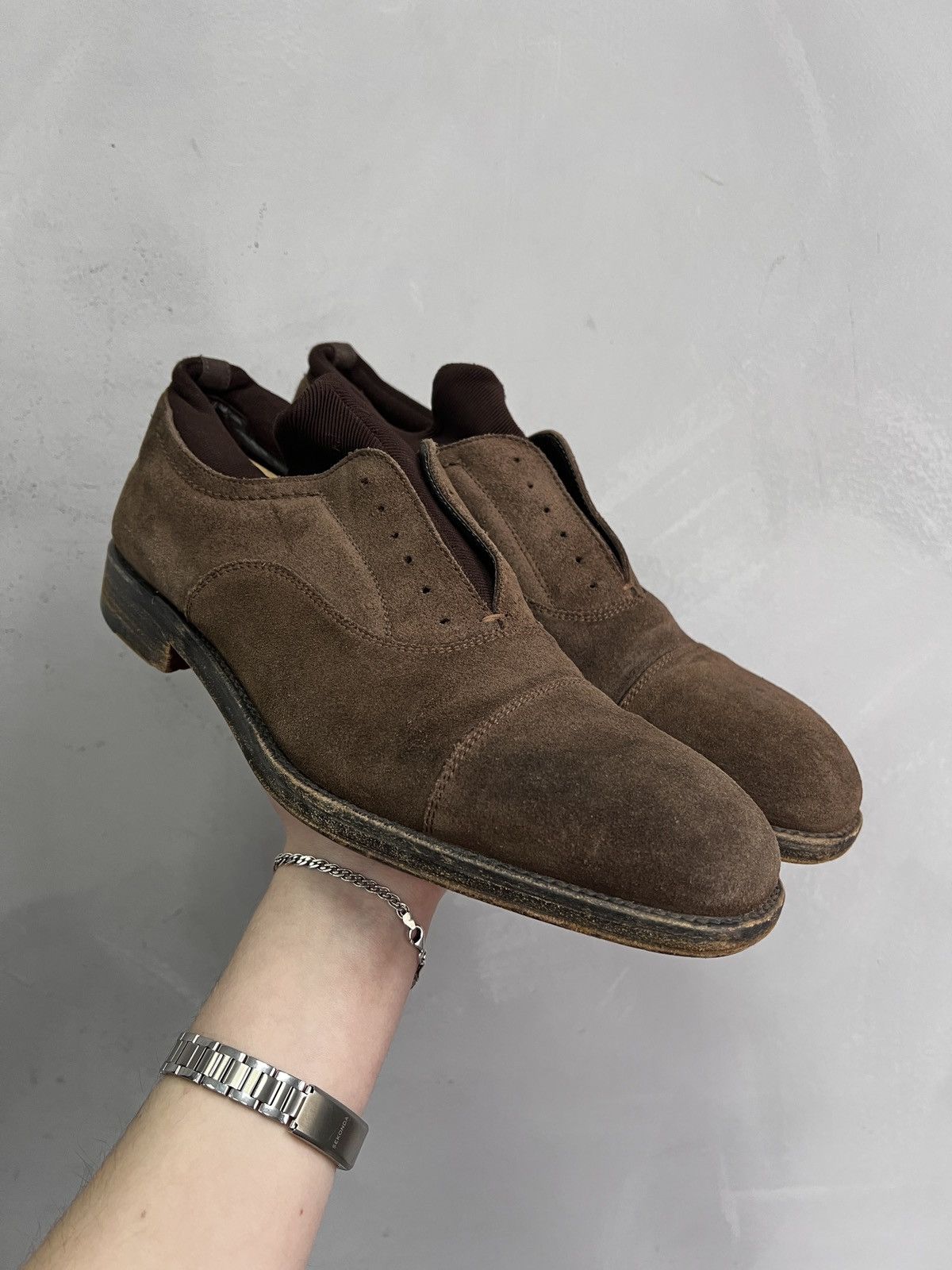 Paciotti Paciotti Brown Guidi style boots suede Leather 90s Size US 8.5 / EU 41-42 - 1 Thumbnail